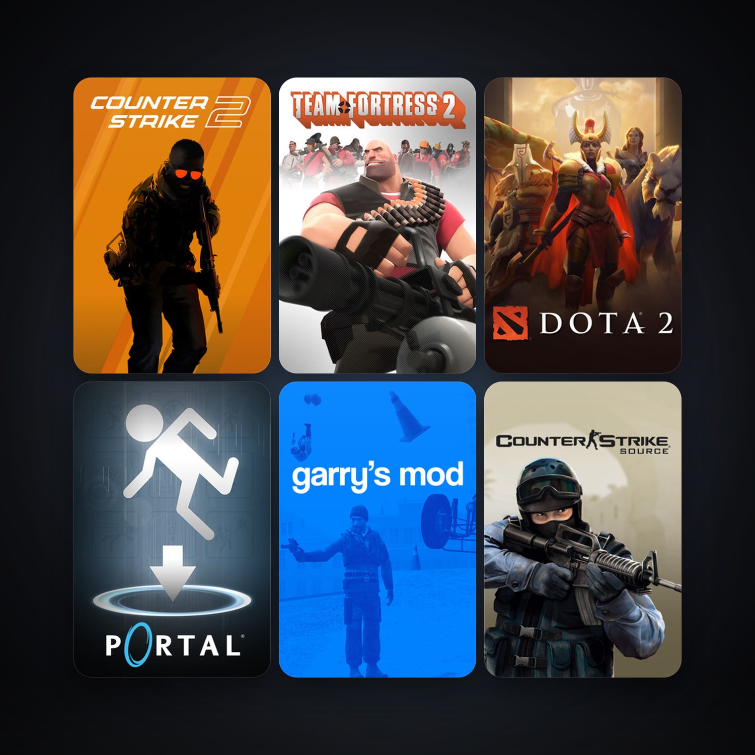 Half-Life 2 + Counter-Strike: Source, 13 games, Steam 23, clean — HabibiAccounts