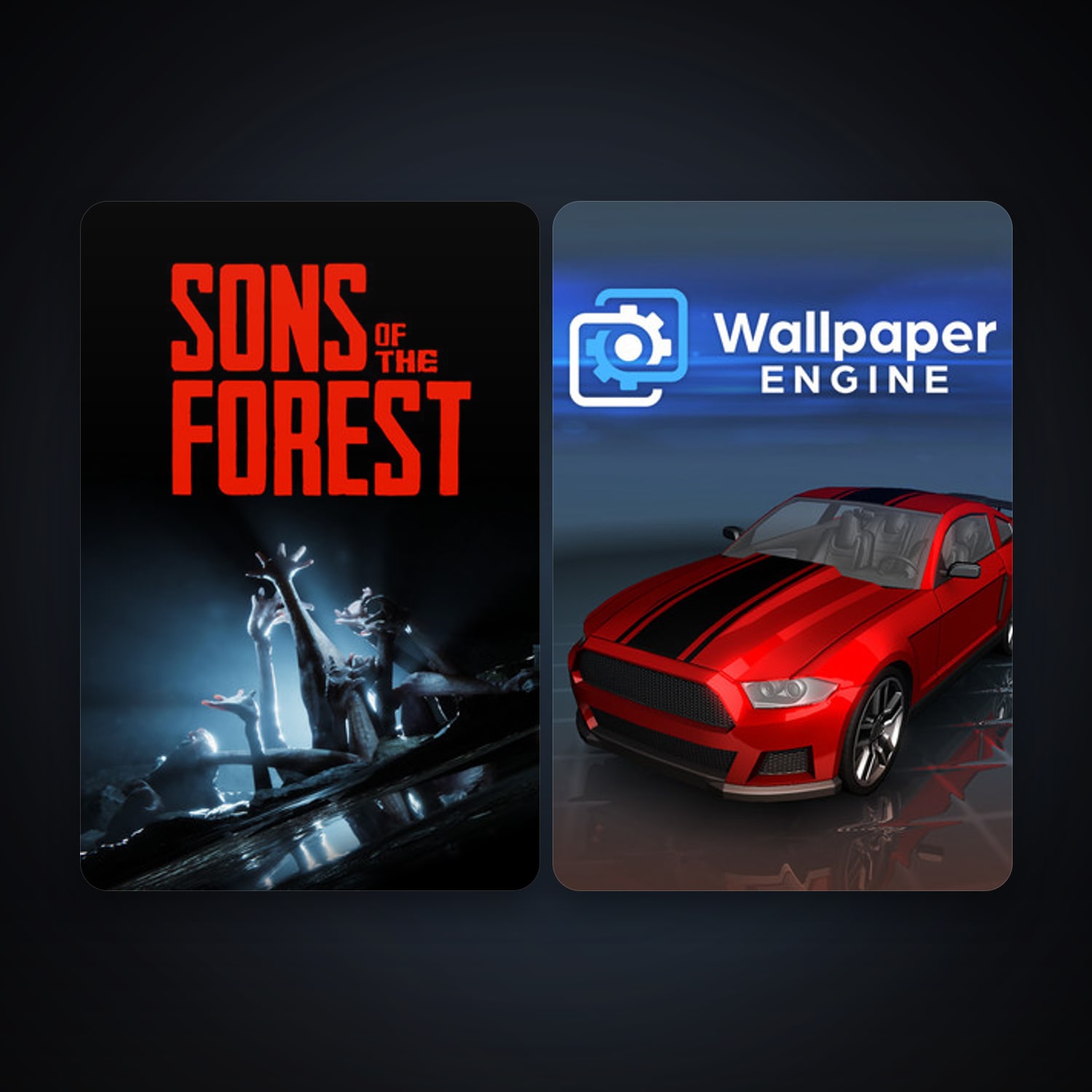 Wallpaper Engine + Sons Of The Forest, 2 games, clean — HabibiAccounts