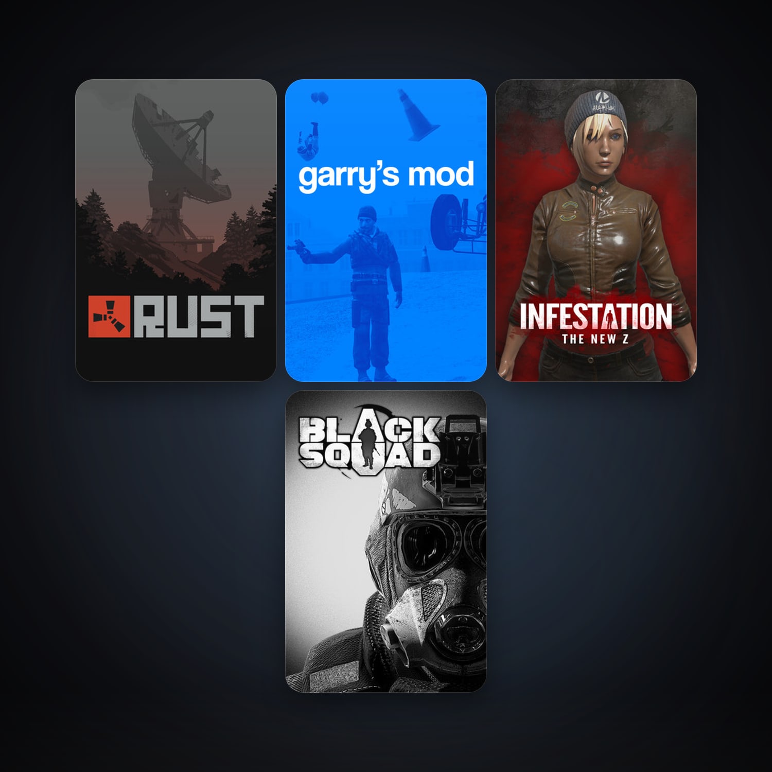 Garry's Mod + Rust, 8 games, clean — HabibiAccounts