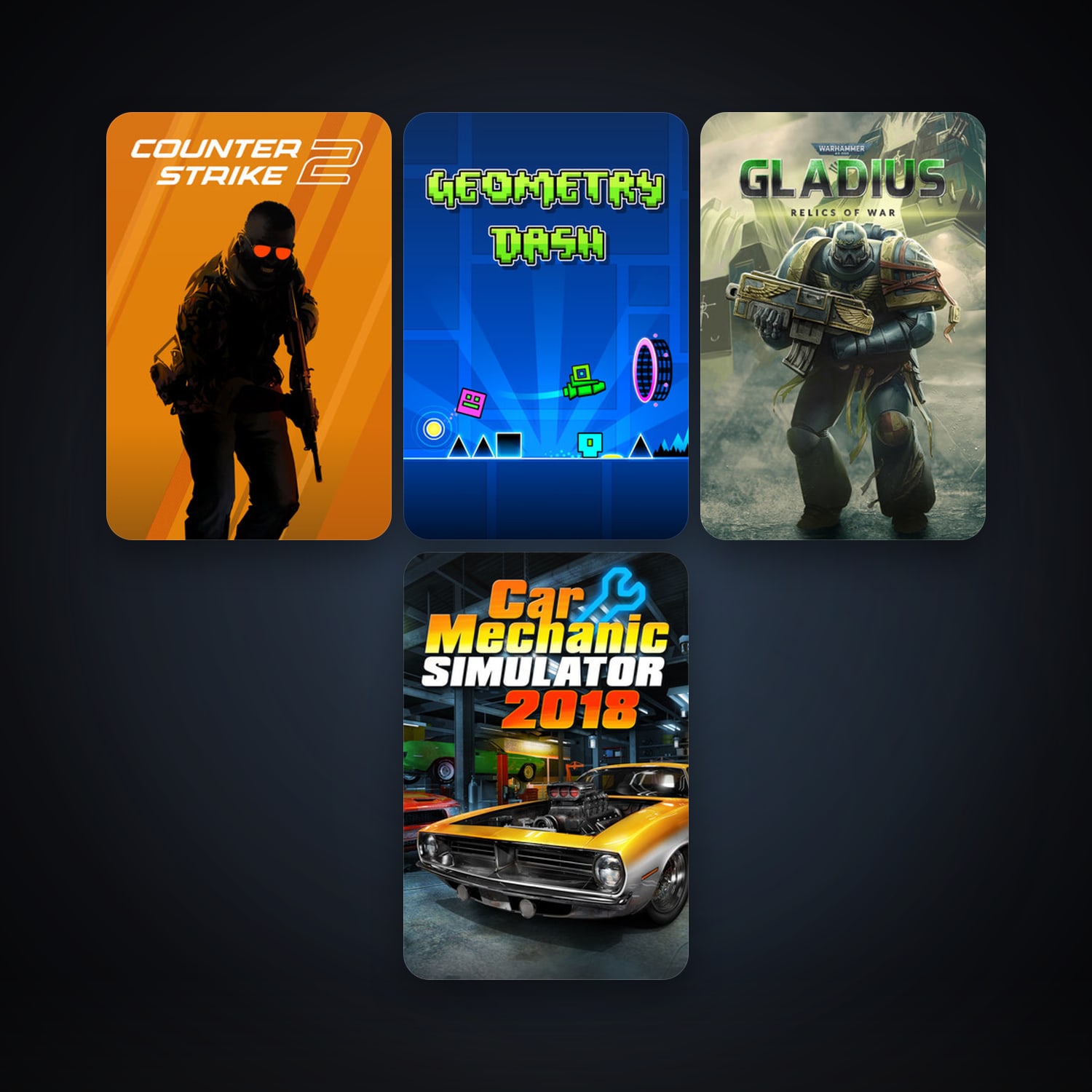 CS2 Prime + Geometry Dash, 6 games, clean — HabibiAccounts