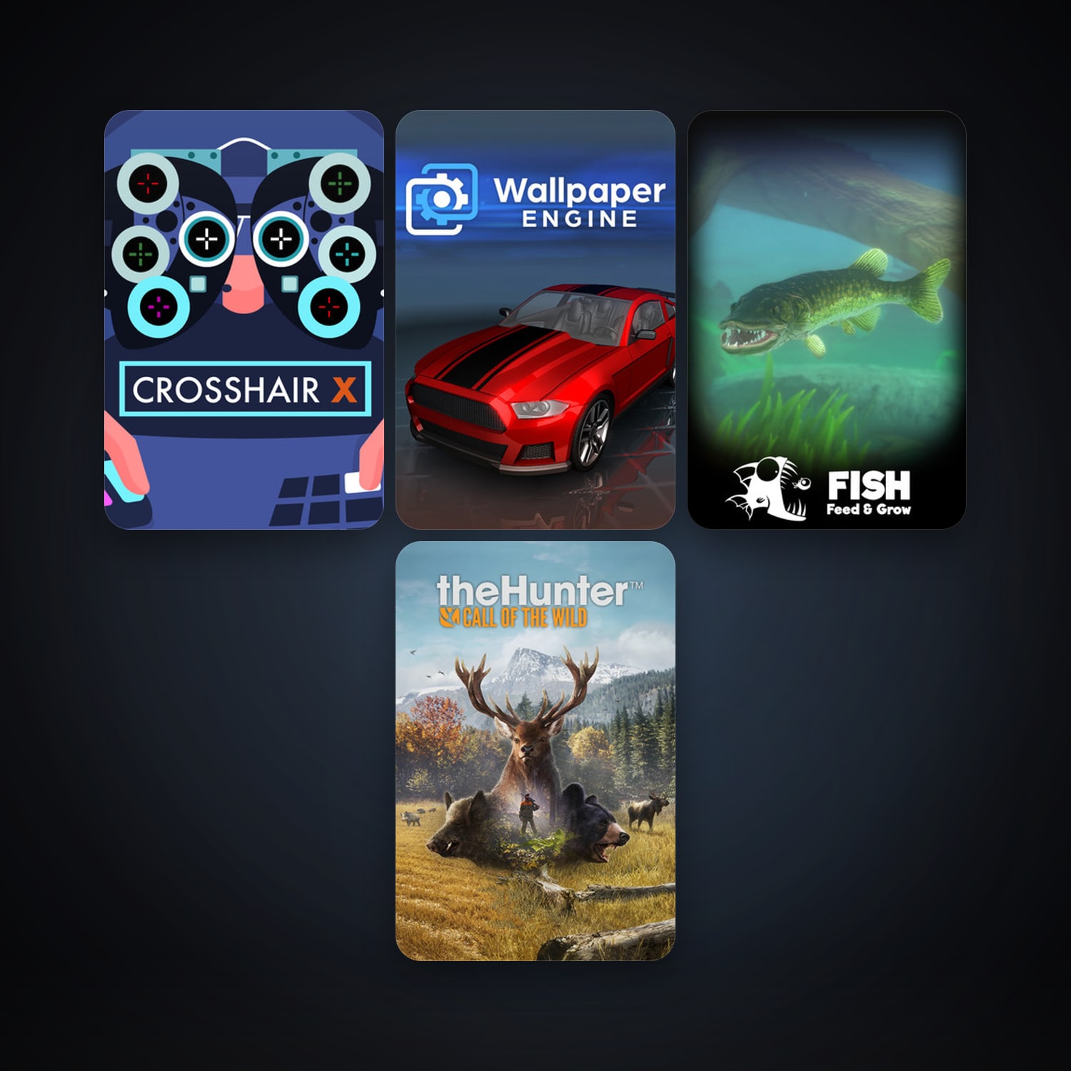Feed and Grow: Fish + Wallpaper Engine, 8 games, clean — HabibiAccounts