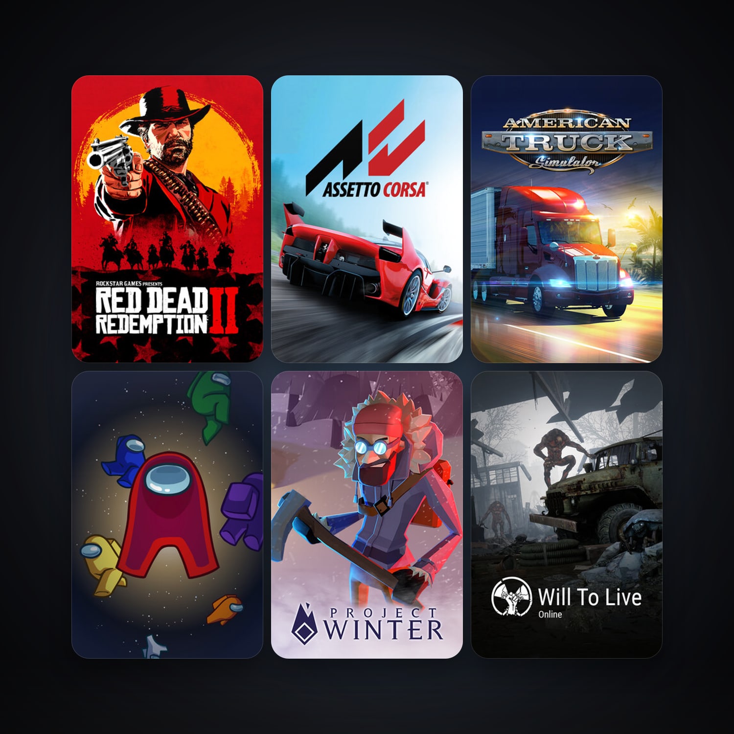 Assetto Corsa + American Truck Simulator, 8 games, clean — HabibiAccounts