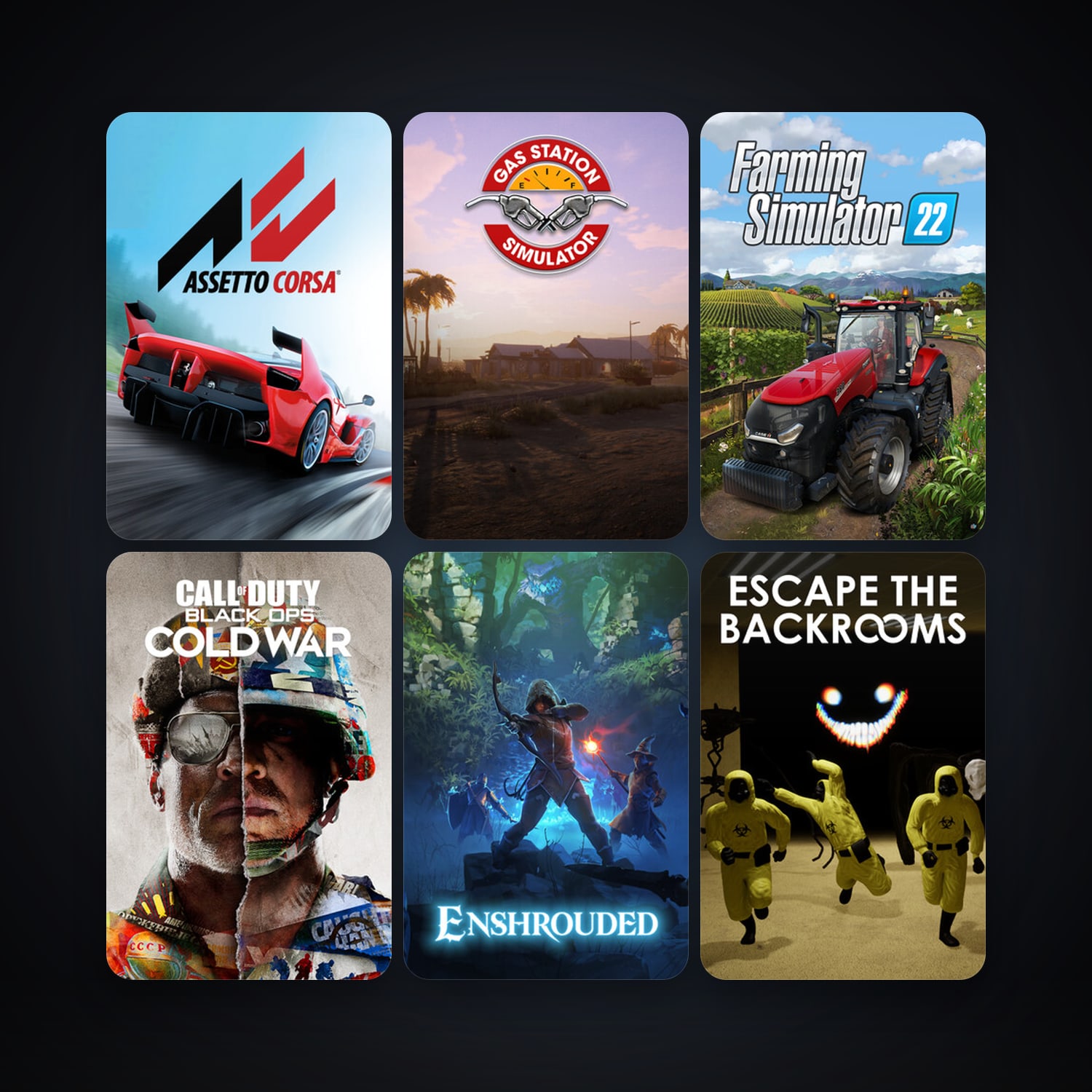 Garry's Mod + Assetto Corsa, 29 games, clean — HabibiAccounts