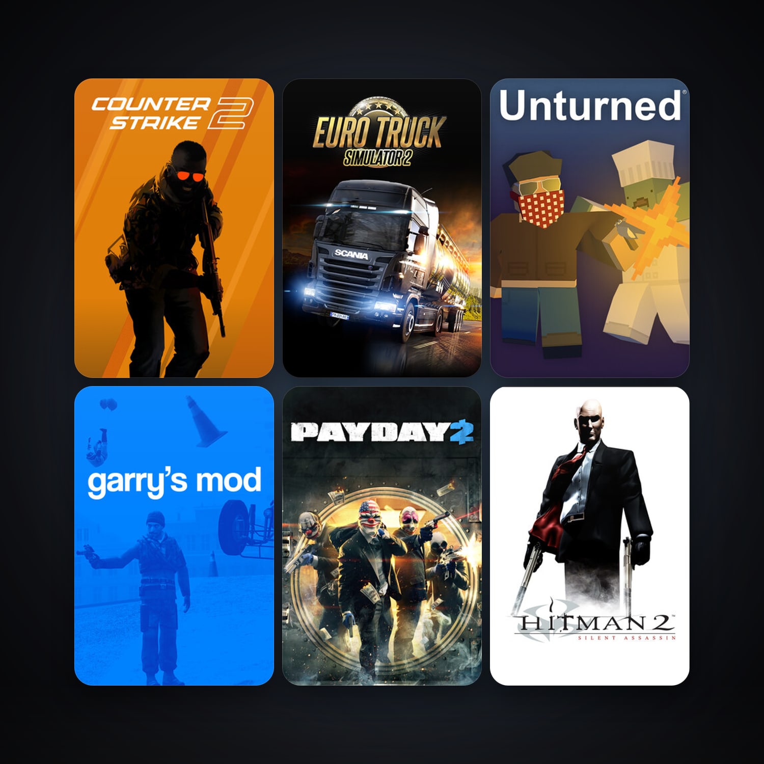 CS2 Prime + Garry's Mod, 12 games, Steam 14, clean — HabibiAccounts