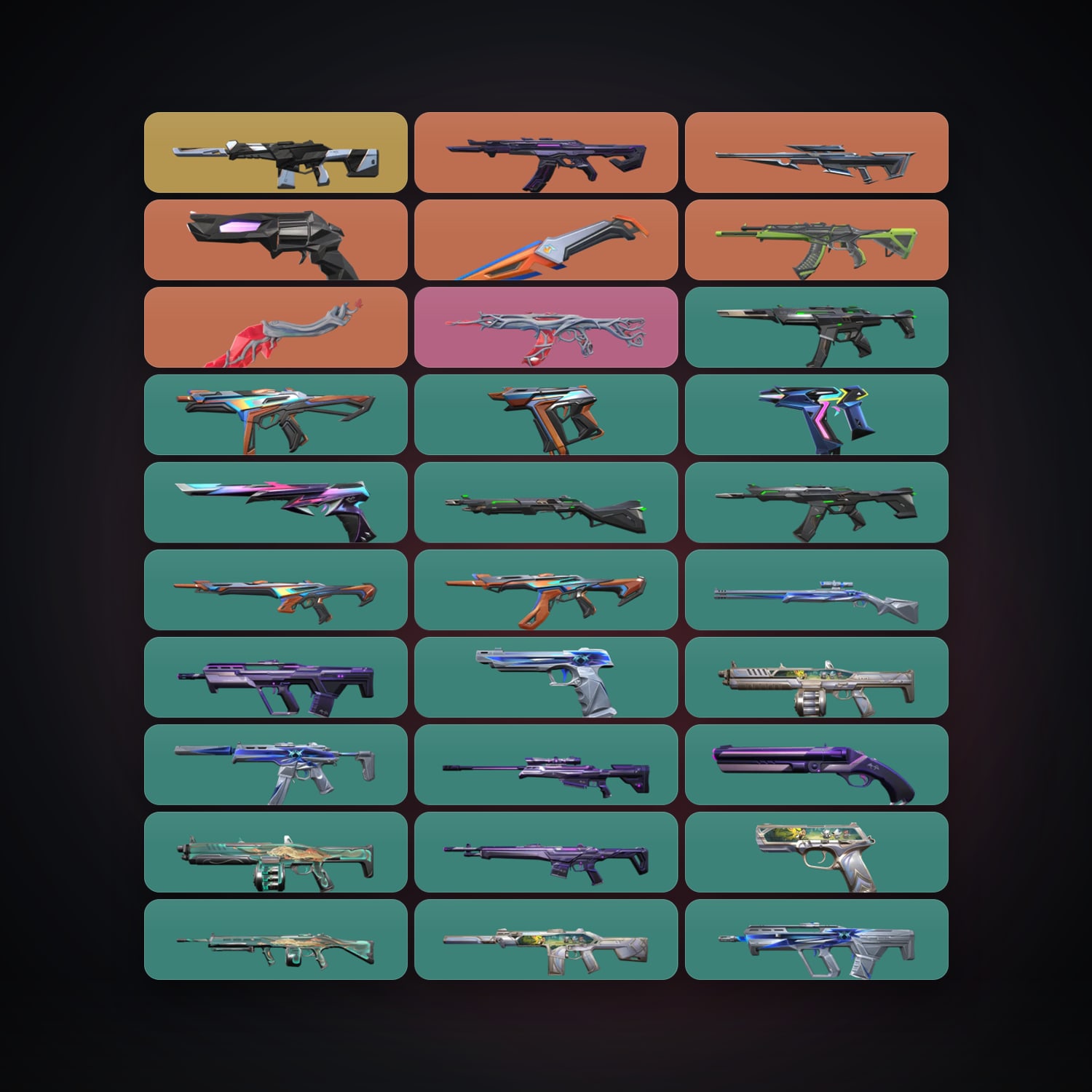 AP Gold 1 locker — 2 knives, 32 skins, lvl 75 — HabibiAccounts