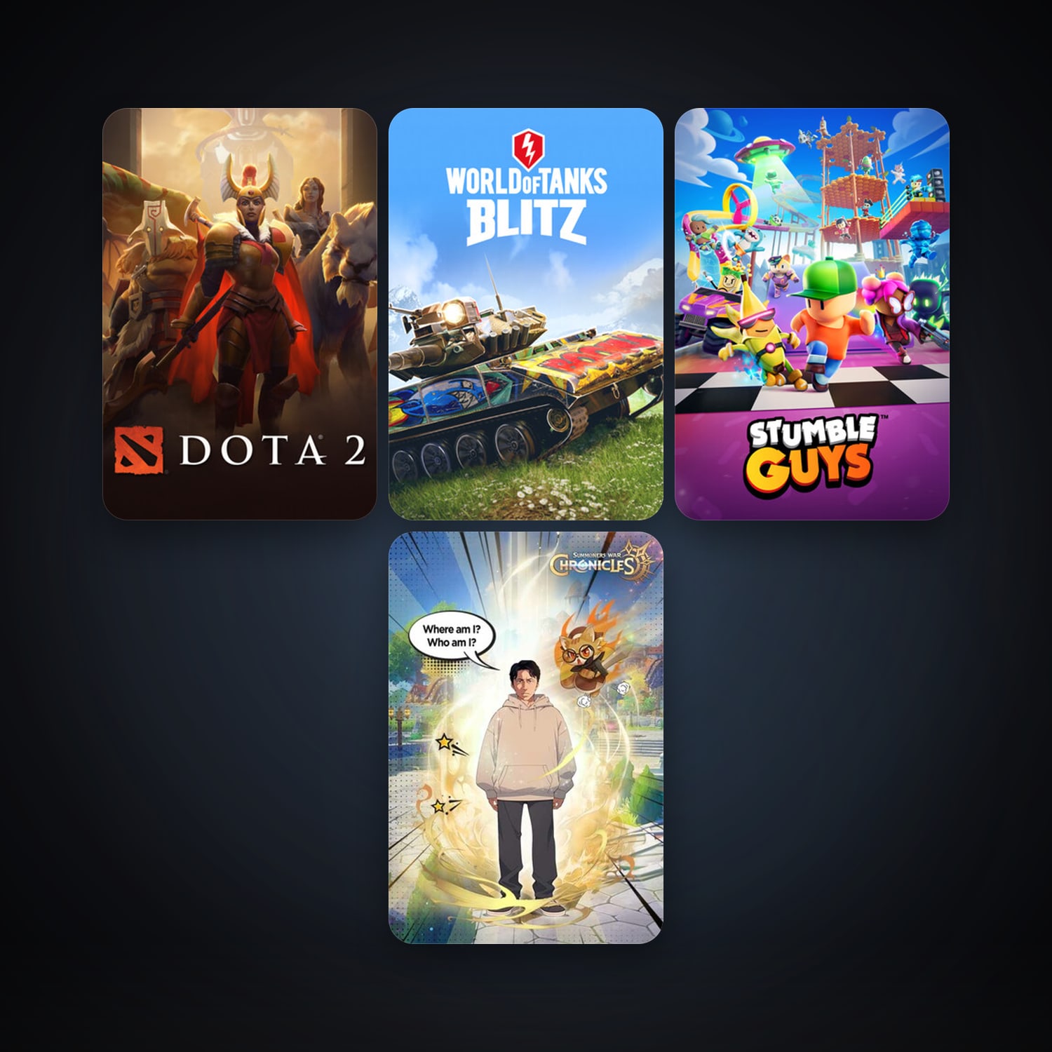 Dota 2 + World of Tanks Blitz, 6 games, clean — HabibiAccounts