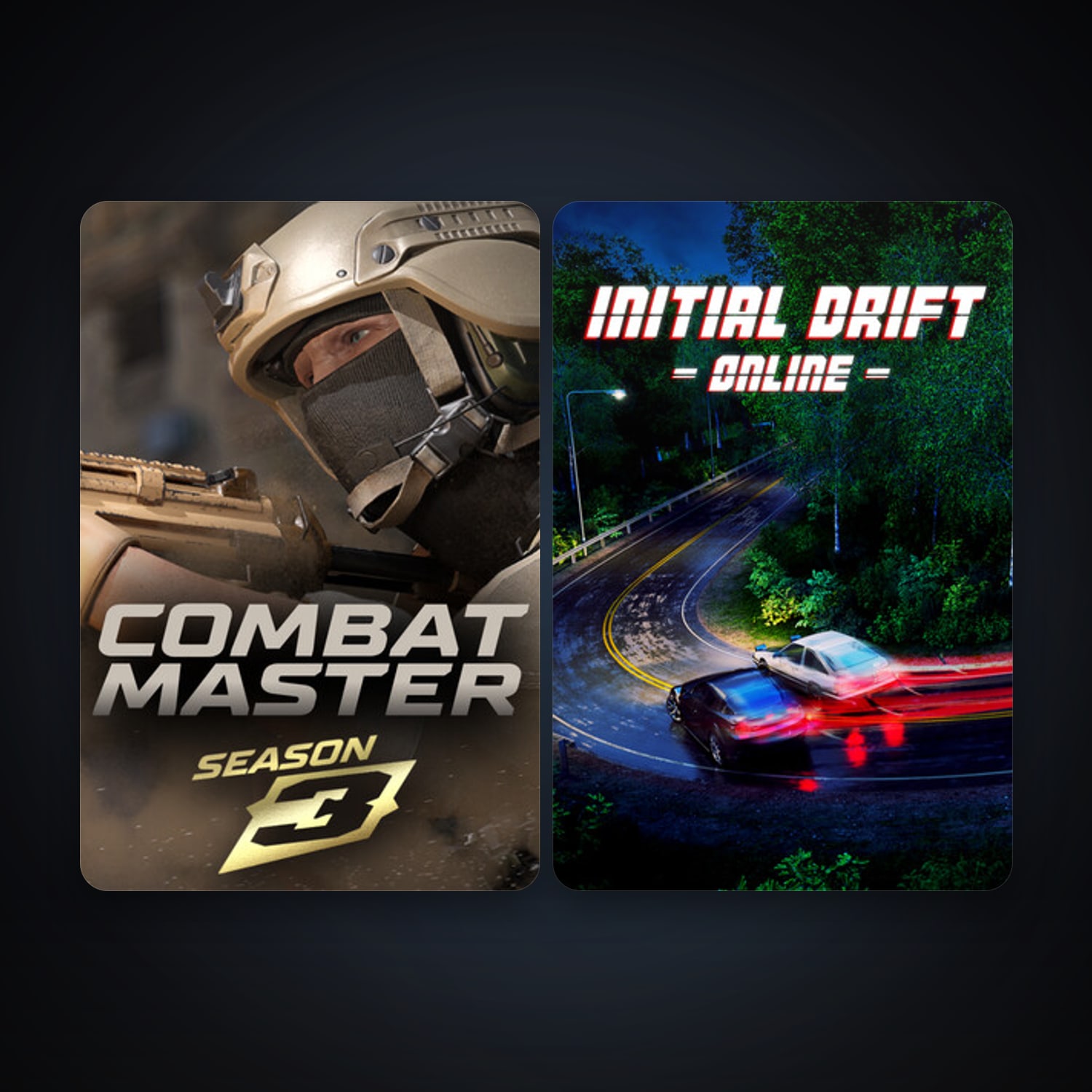 Initial Drift Online + Combat Master: Season 1, 5 games, clean — HabibiAccounts