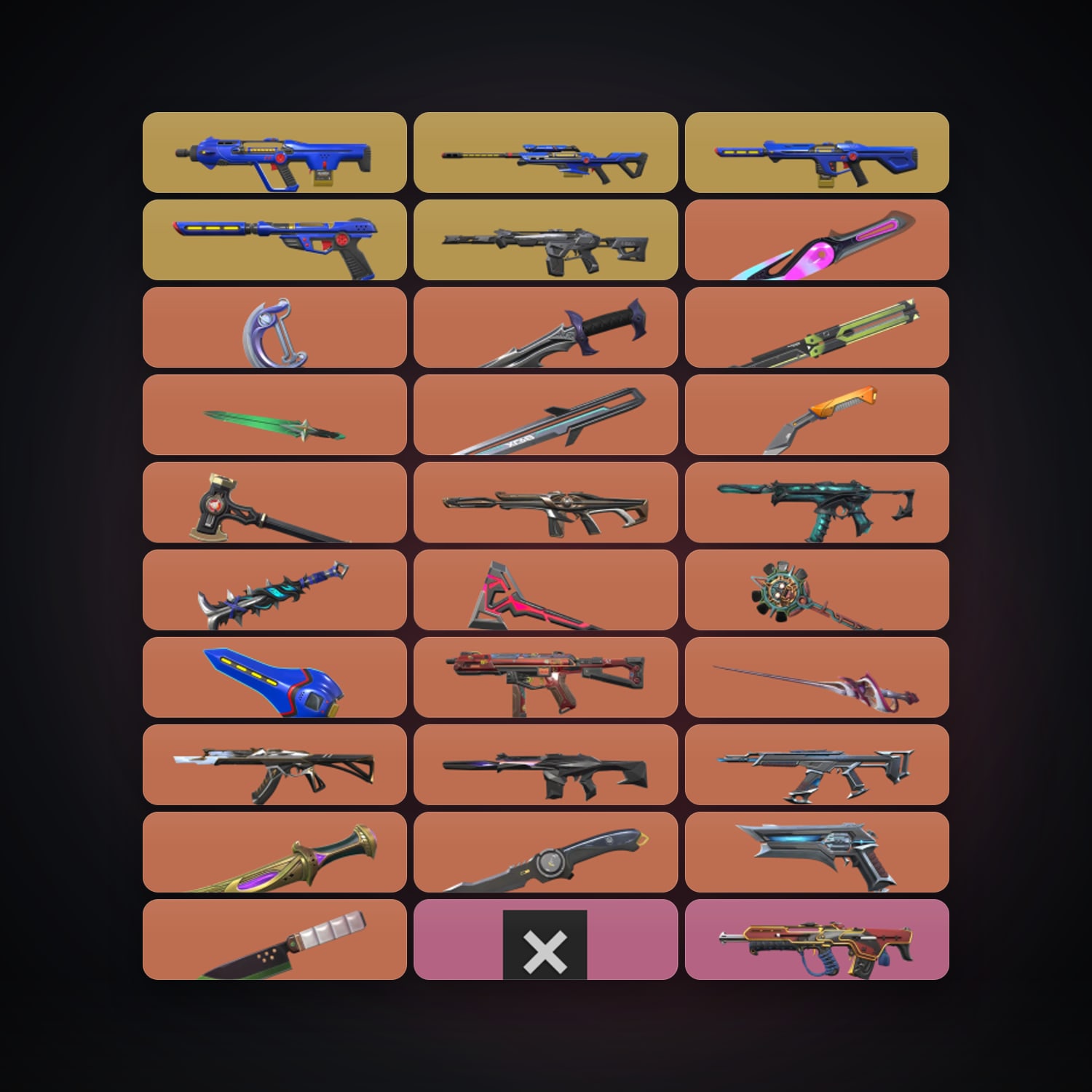 10 Rank | NA Server | 202 Skins | 16 Knives | Level 444