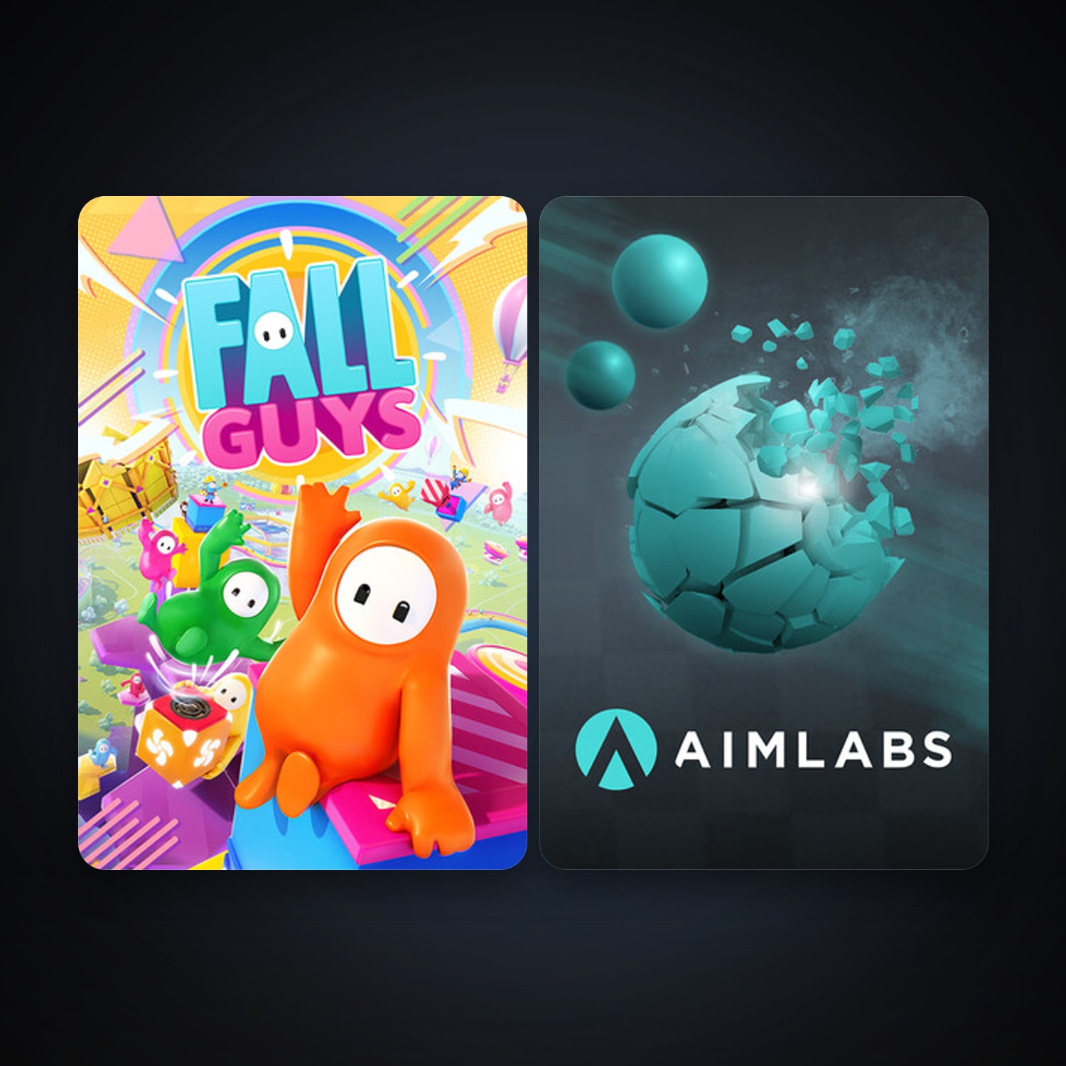 Aimlabs + Fall Guys, 2 games, clean — HabibiAccounts