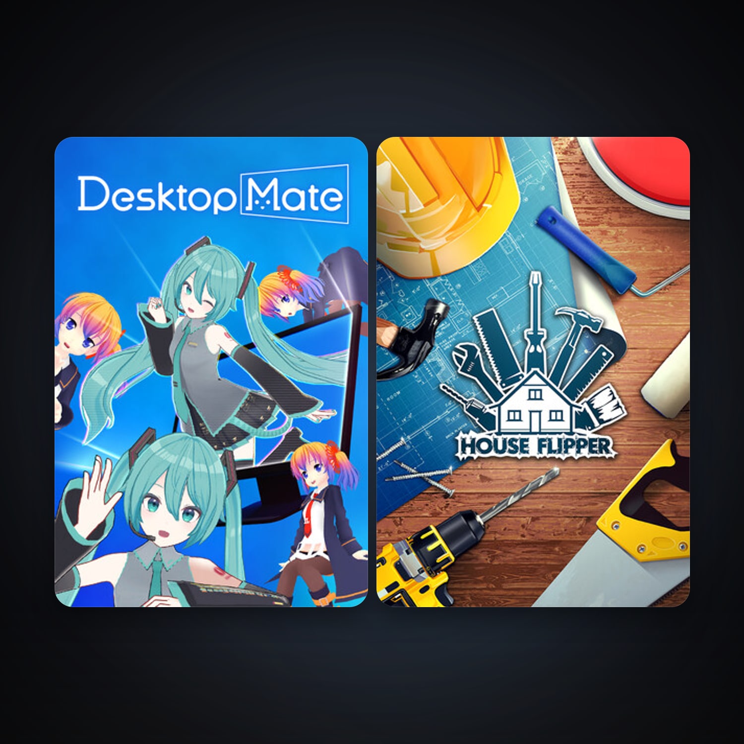 House Flipper + Desktop Mate, 5 games, clean — HabibiAccounts