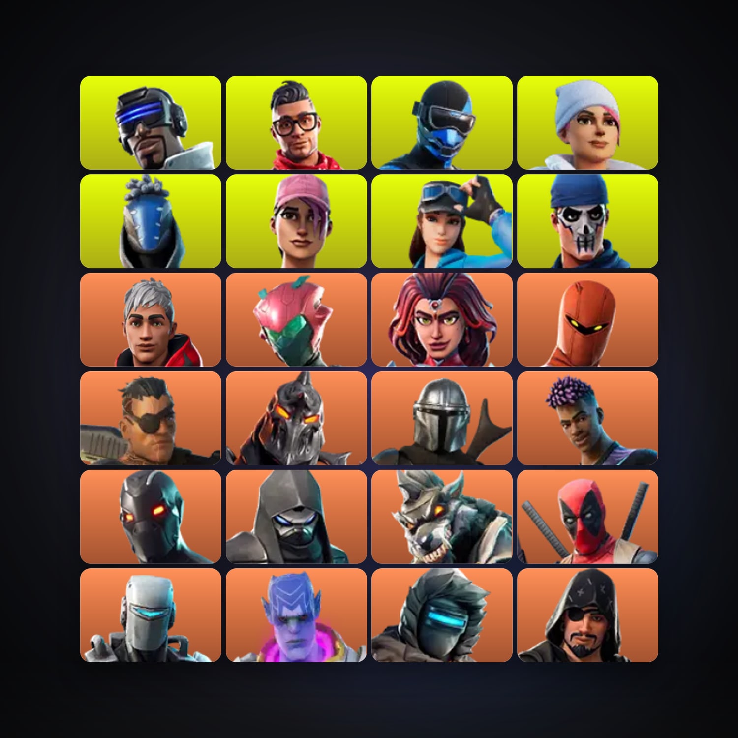 Fortnite locker — 193 skins — 1.5K V-Bucks — lvl 2473 — HabibiAccounts