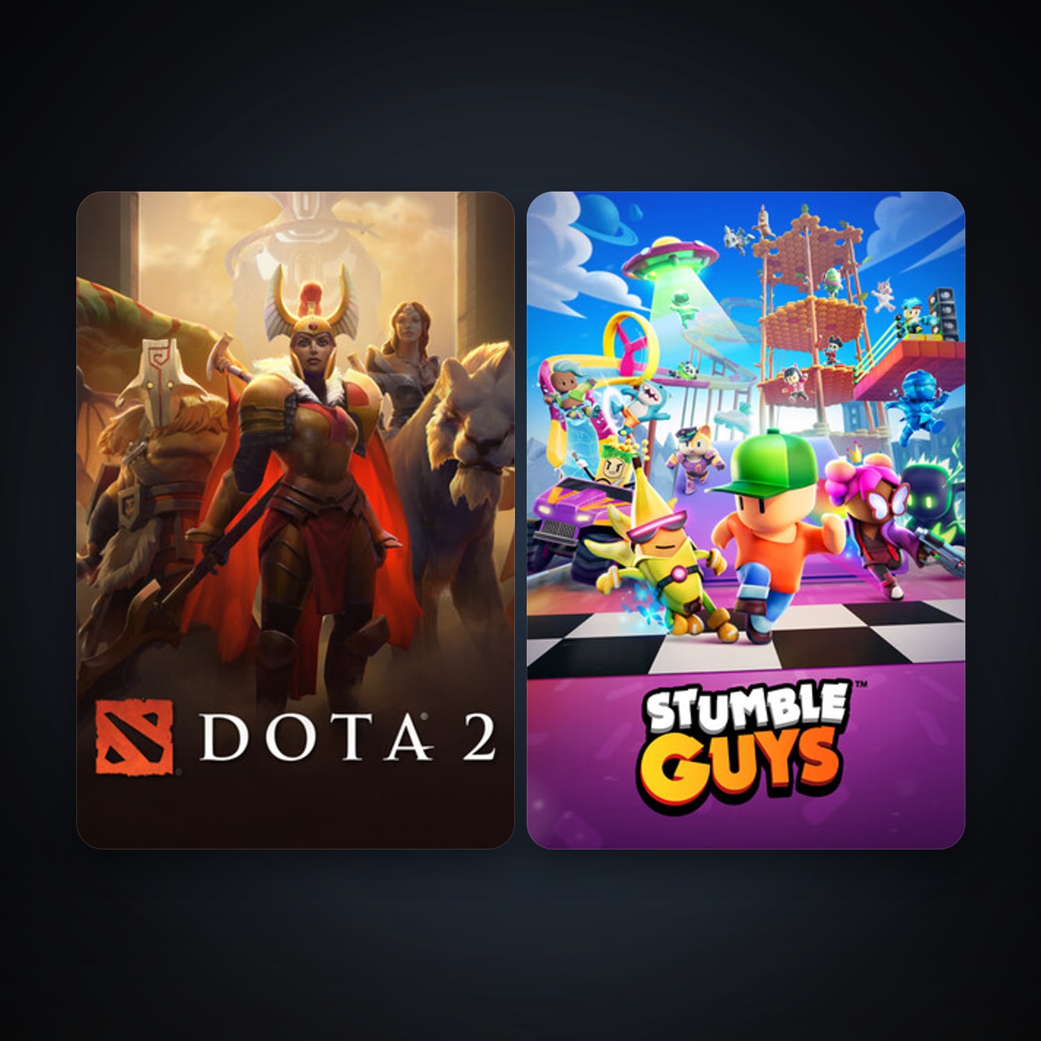 Dota 2 + Stumble Guys, 3 games, clean — HabibiAccounts