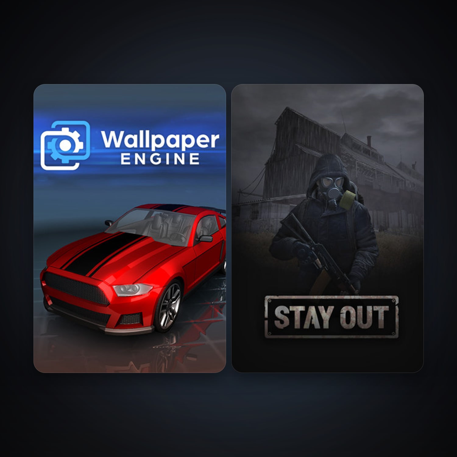 Wallpaper Engine + Stay Out, 4 games, clean — HabibiAccounts