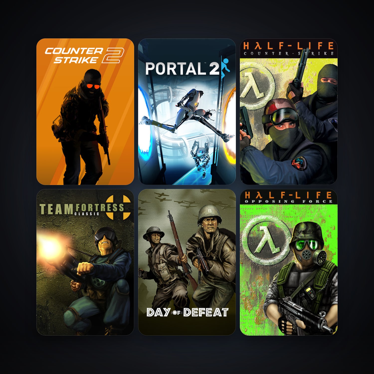 Counter-Strike + Team Fortress Classic, 22 games, clean — HabibiAccounts