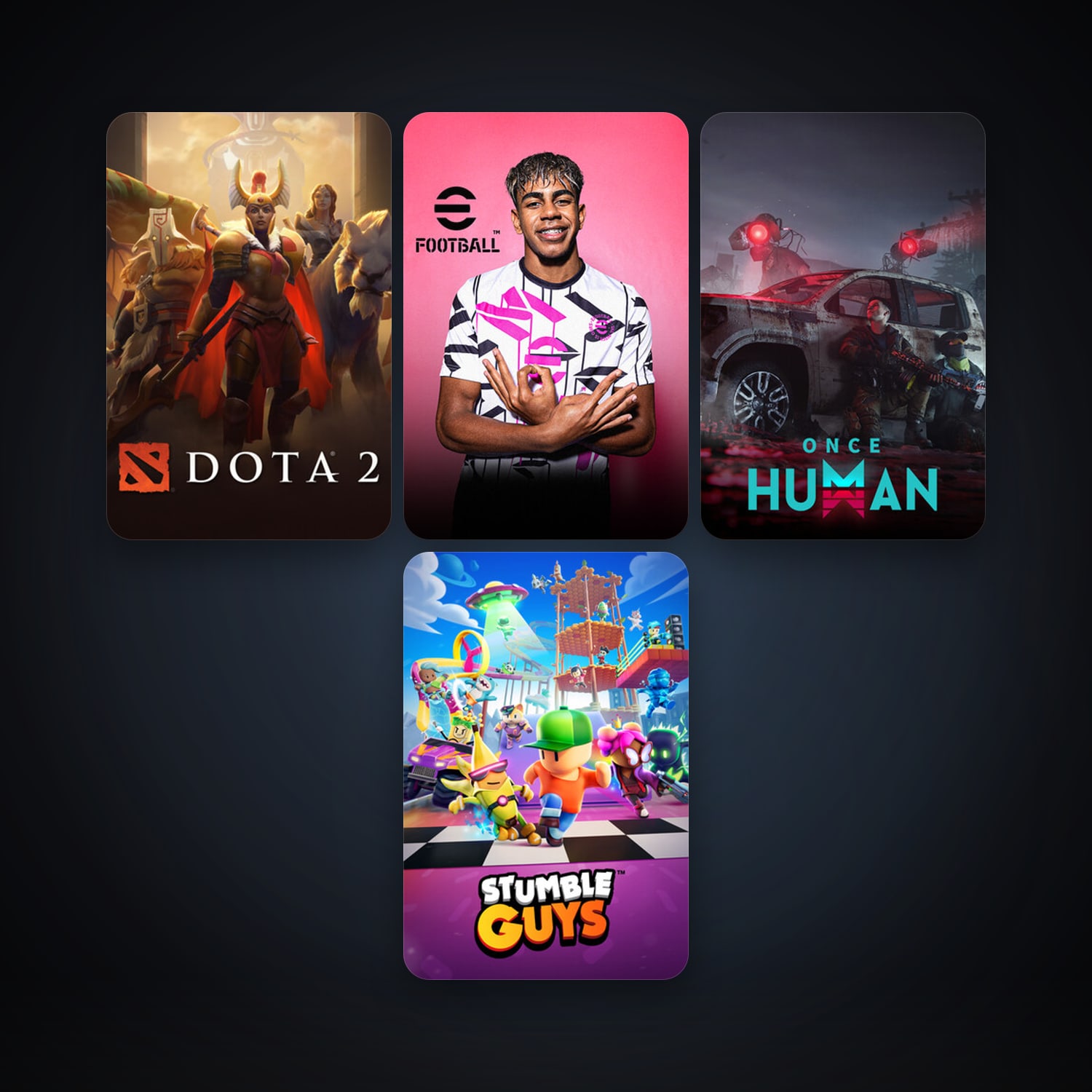 Dota 2 + eFootball 2024, 10 games, clean — HabibiAccounts