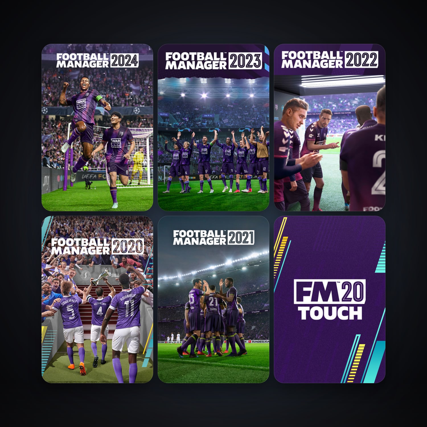 Football Manager 2020 + Football Manager 2020 Touch, 7 games, clean — HabibiAccounts