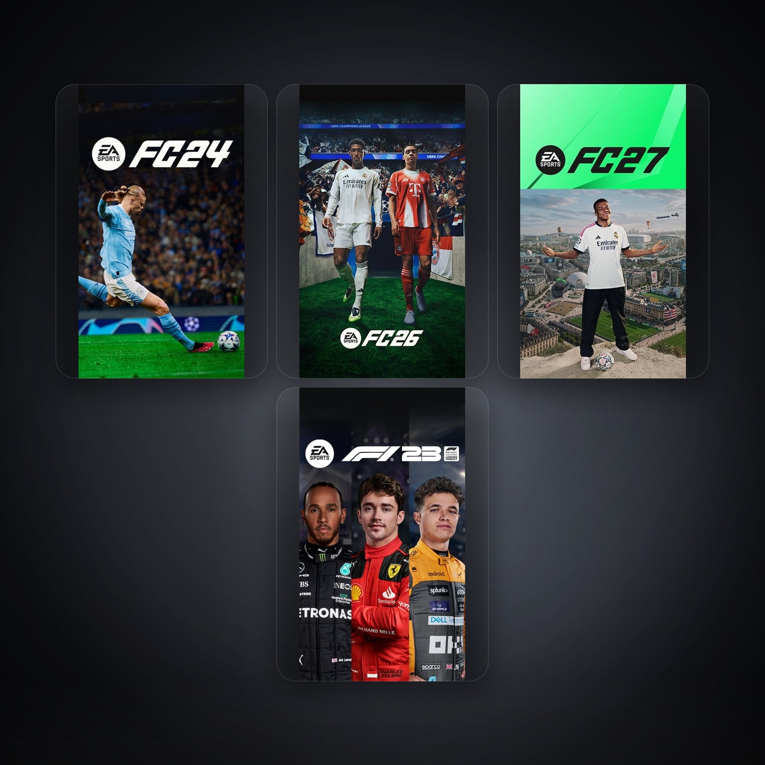 هالحساب إي إيه فيه EA Sports FC24 وEA Sports FC 26، ES، 4 ألعاب — HabibiAccounts