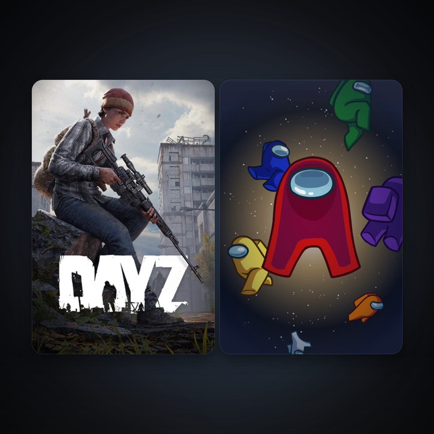 DayZ + Among Us, 6 games, clean — HabibiAccounts