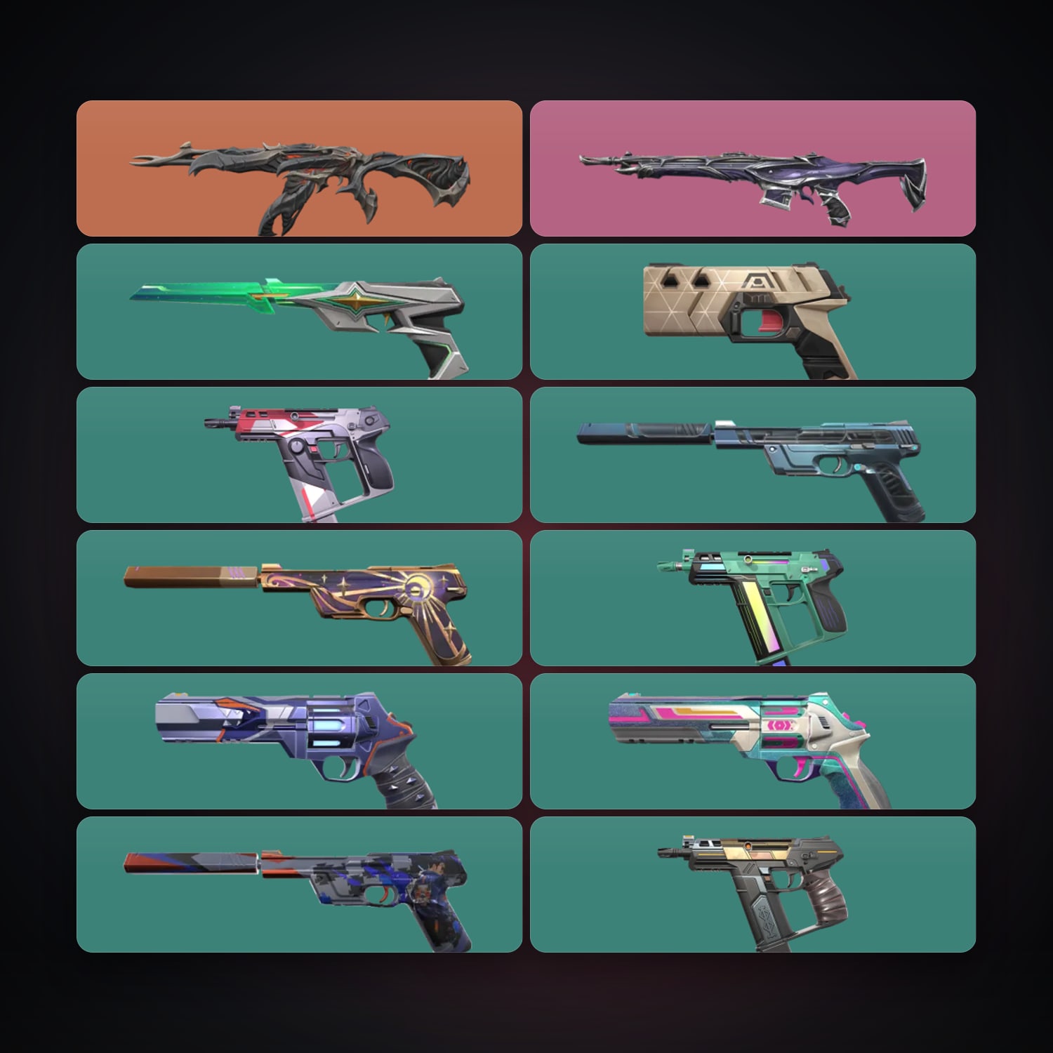 AP Silver 2 locker — 12 skins, lvl 222 — HabibiAccounts