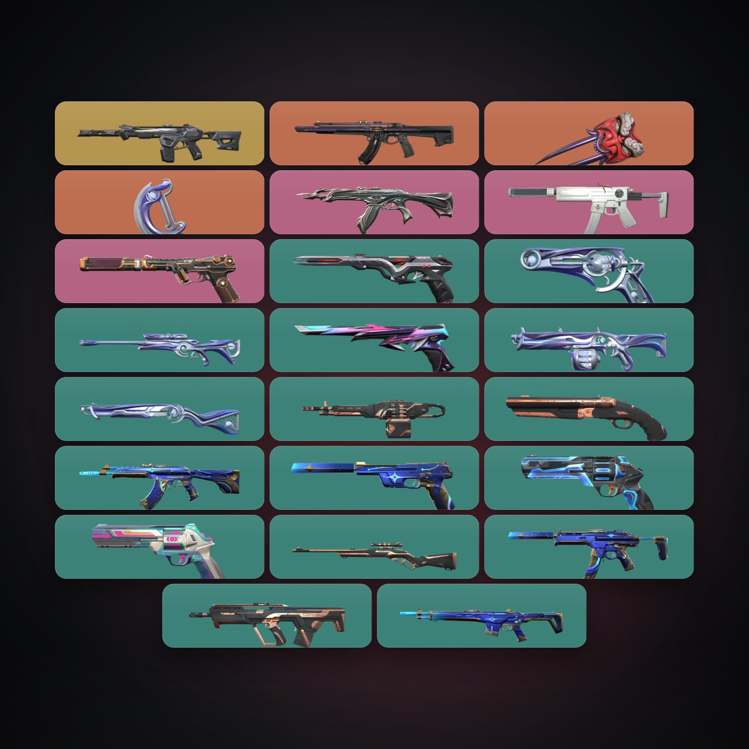 AP Ascendant 1 locker — 2 knives, 23 skins, lvl 143 — HabibiAccounts