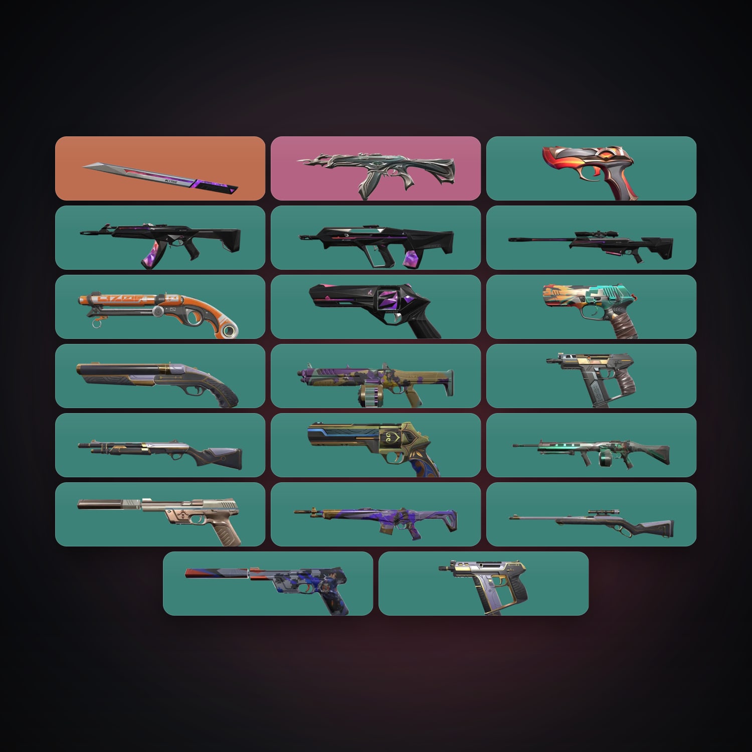 AP Gold 1 locker — 1 knives, 20 skins, lvl 144 — HabibiAccounts