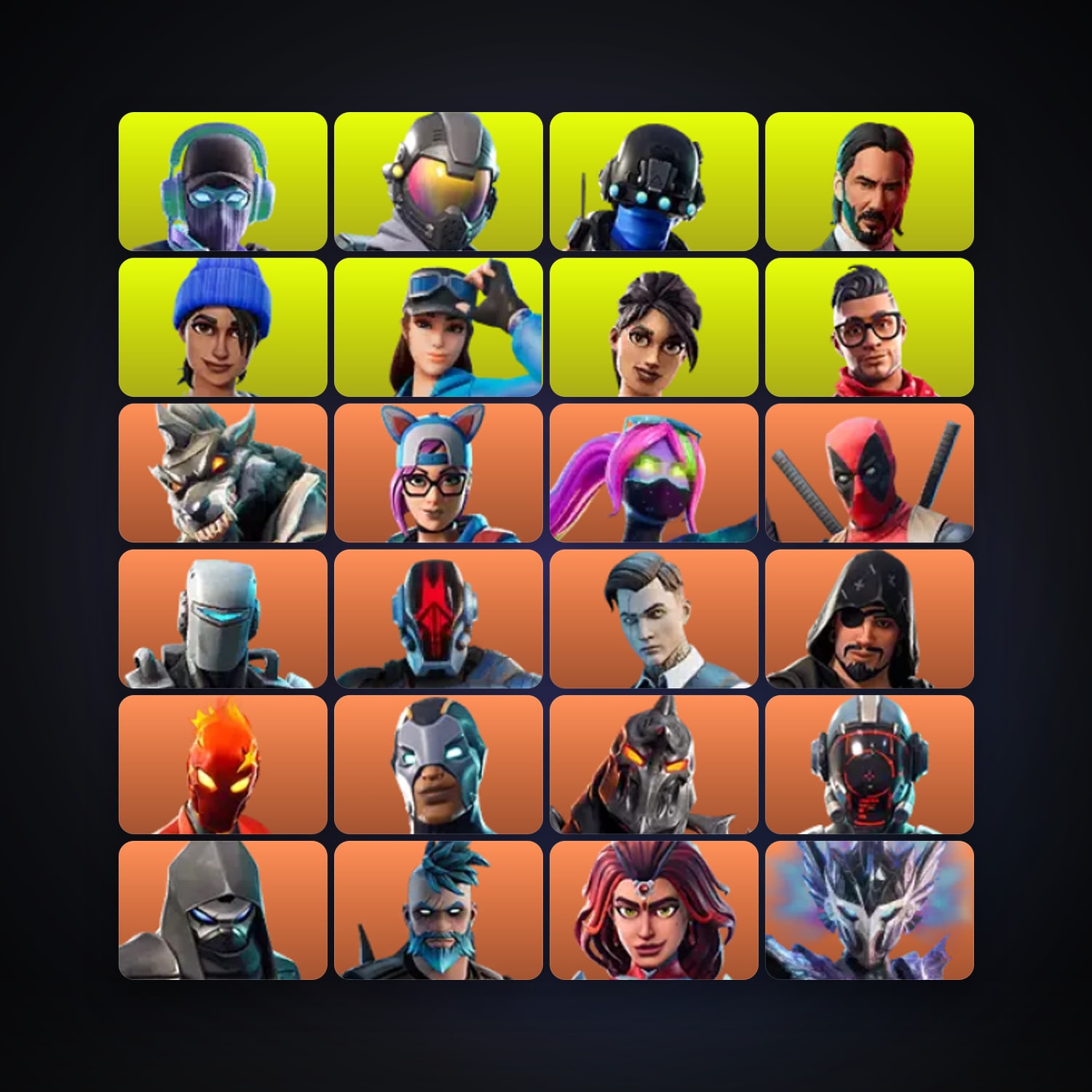 Fortnite locker — 213 skins — 600 V-Bucks — lvl 2694 — HabibiAccounts