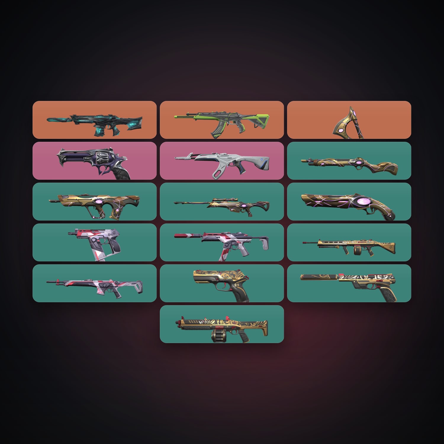 LA Plat 2 locker — 1 knives, 17 skins, lvl 65 — HabibiAccounts