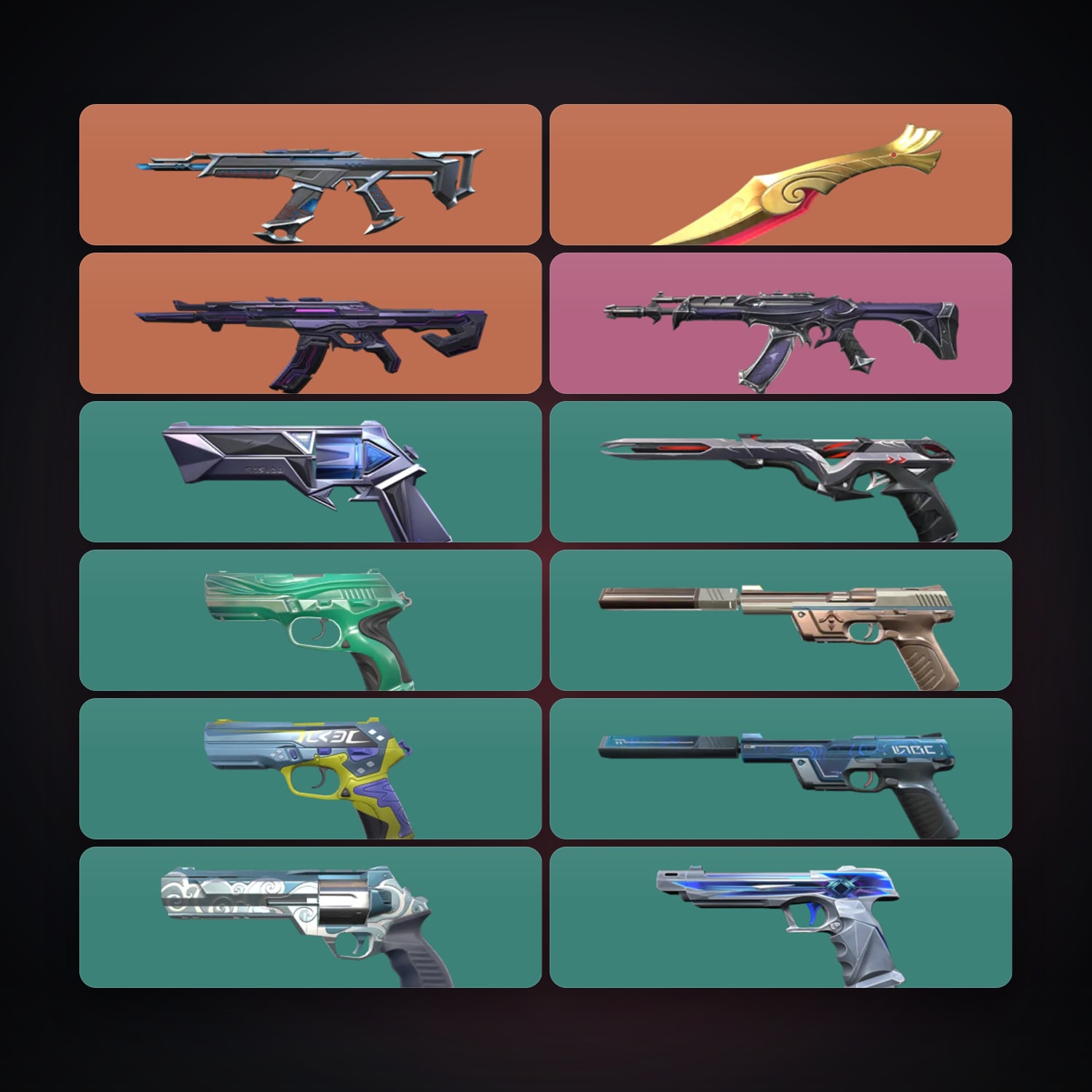 NA locker — 1 knives, 12 skins, lvl 186 — HabibiAccounts
