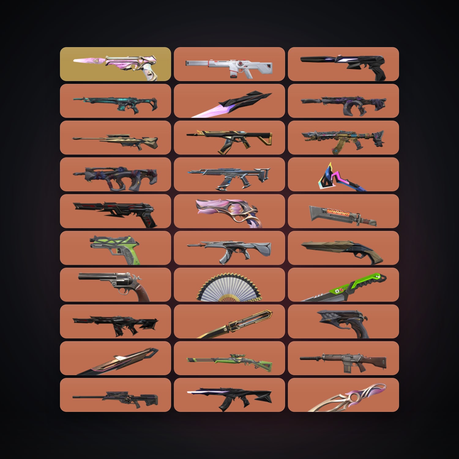 EU Plat 1 locker — 8 knives, 123 skins, lvl 124 — HabibiAccounts
