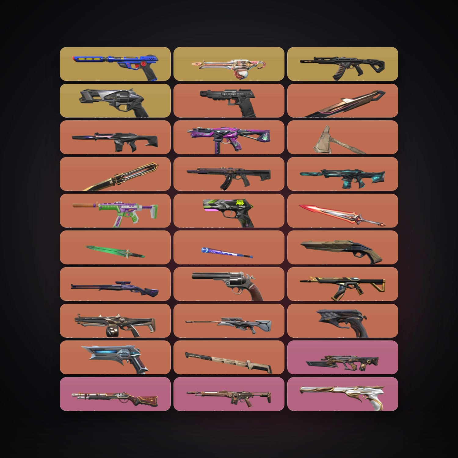 EU Silver 3 locker — 7 knives, 92 skins, lvl 288 — HabibiAccounts