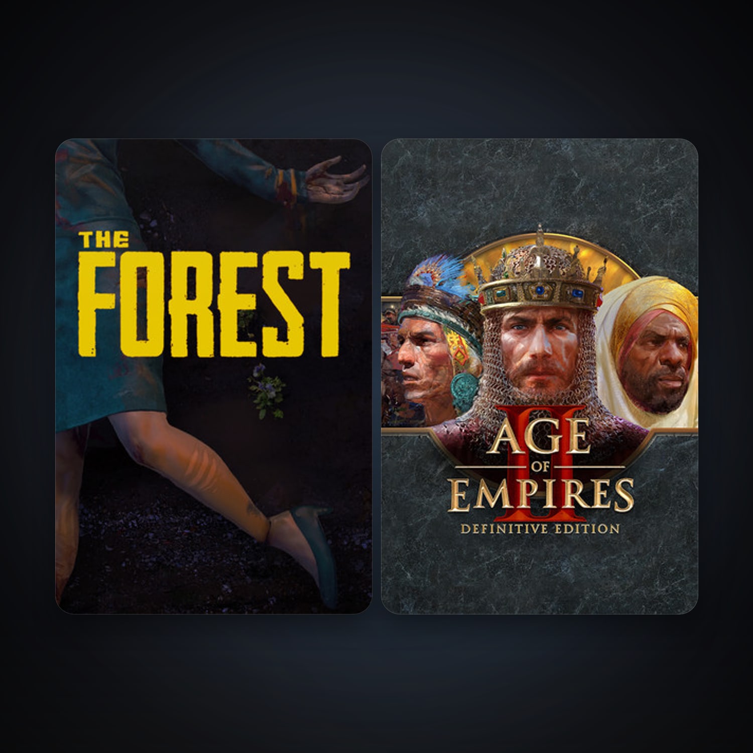 The Forest + Age of Empires II: Definitive Edition, 3 games, clean — HabibiAccounts