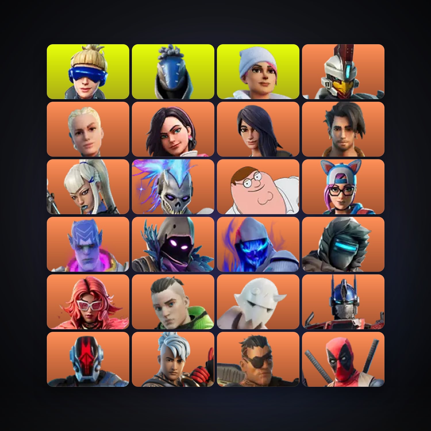 Fortnite locker — 211 skins — 700 V-Bucks — lvl 4546 — HabibiAccounts