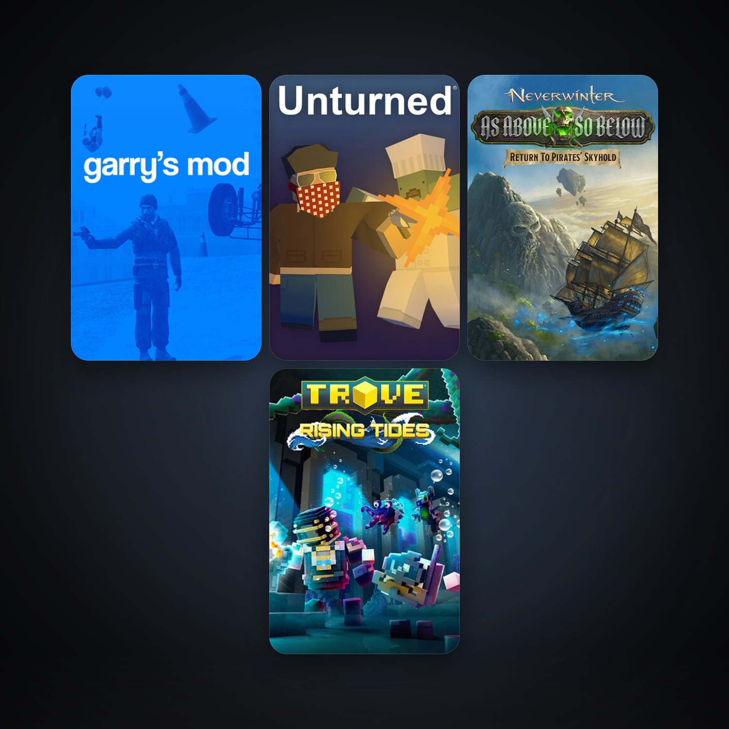 Garry's Mod + Neverwinter, 16 games, clean — HabibiAccounts
