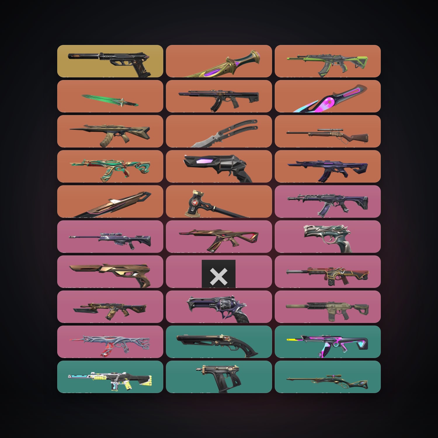 AP Ascendant 2 locker — 6 knives, 85 skins, lvl 317 — HabibiAccounts
