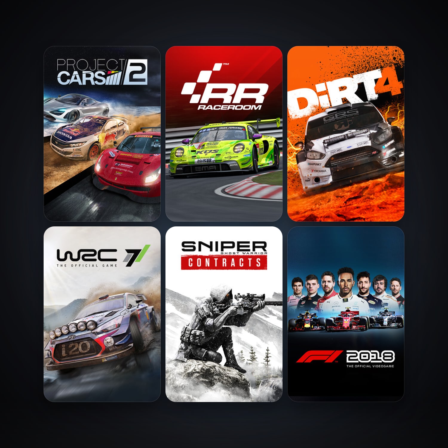 RaceRoom Racing Experience + DCS World Steam Edition, 18 games, clean — HabibiAccounts