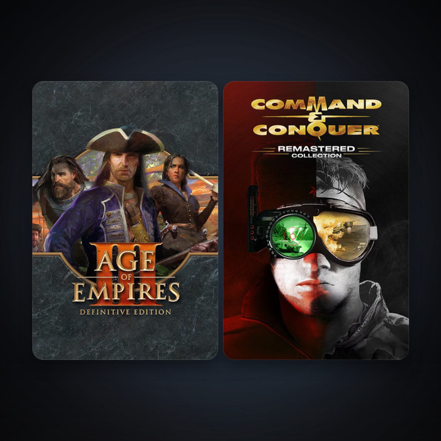 Age of Empires III: Definitive Edition + Command & Conquer Remastered Collection, 2 games, clean — HabibiAccounts