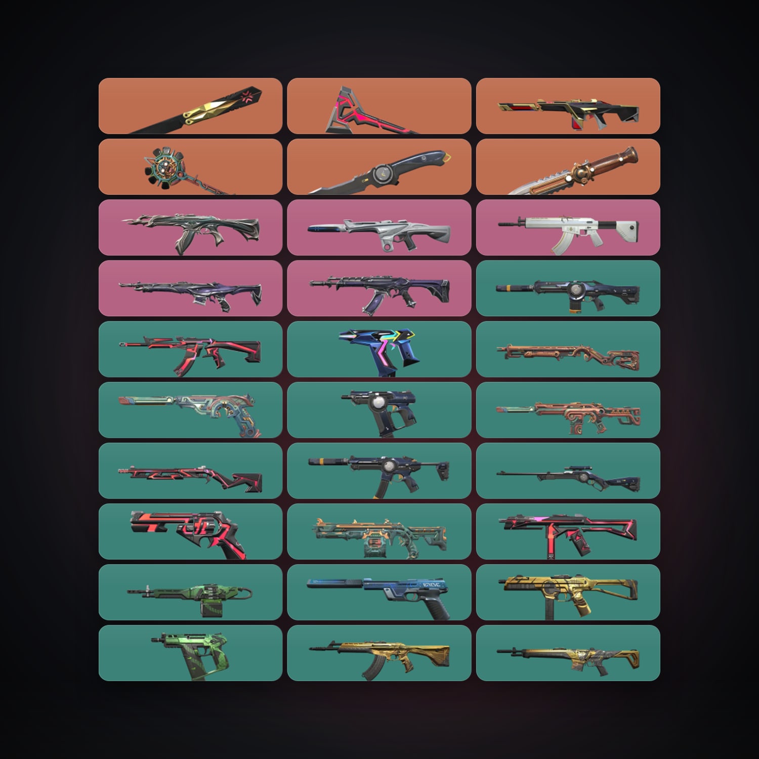 NA Plat 1 locker — 5 knives, 58 skins, lvl 184 — HabibiAccounts