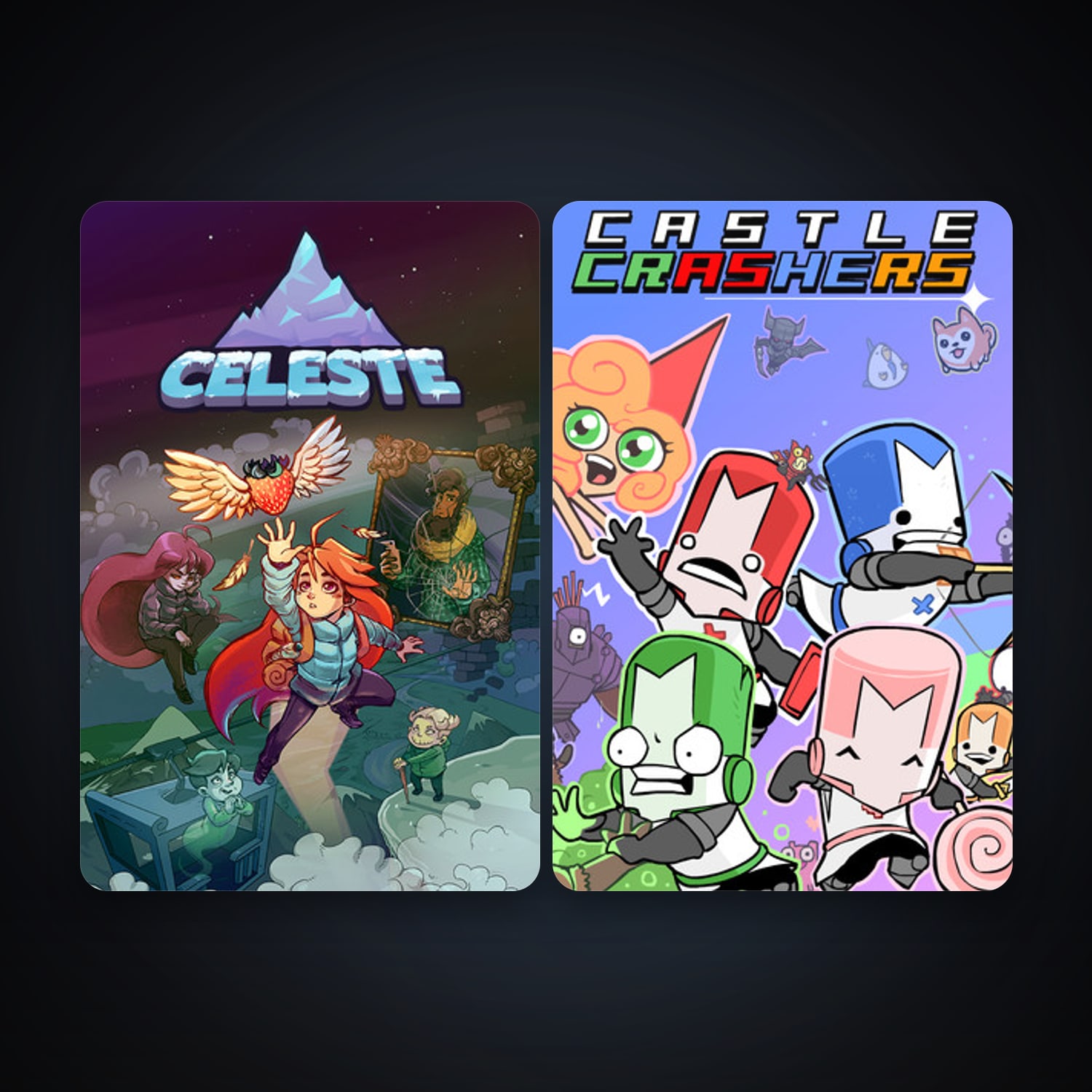 Castle Crashers + Celeste, 3 games, clean — HabibiAccounts