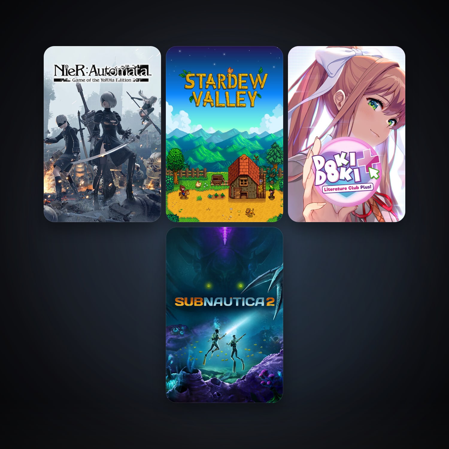 Stardew Valley + NieR:Automata, 7 games, clean — HabibiAccounts