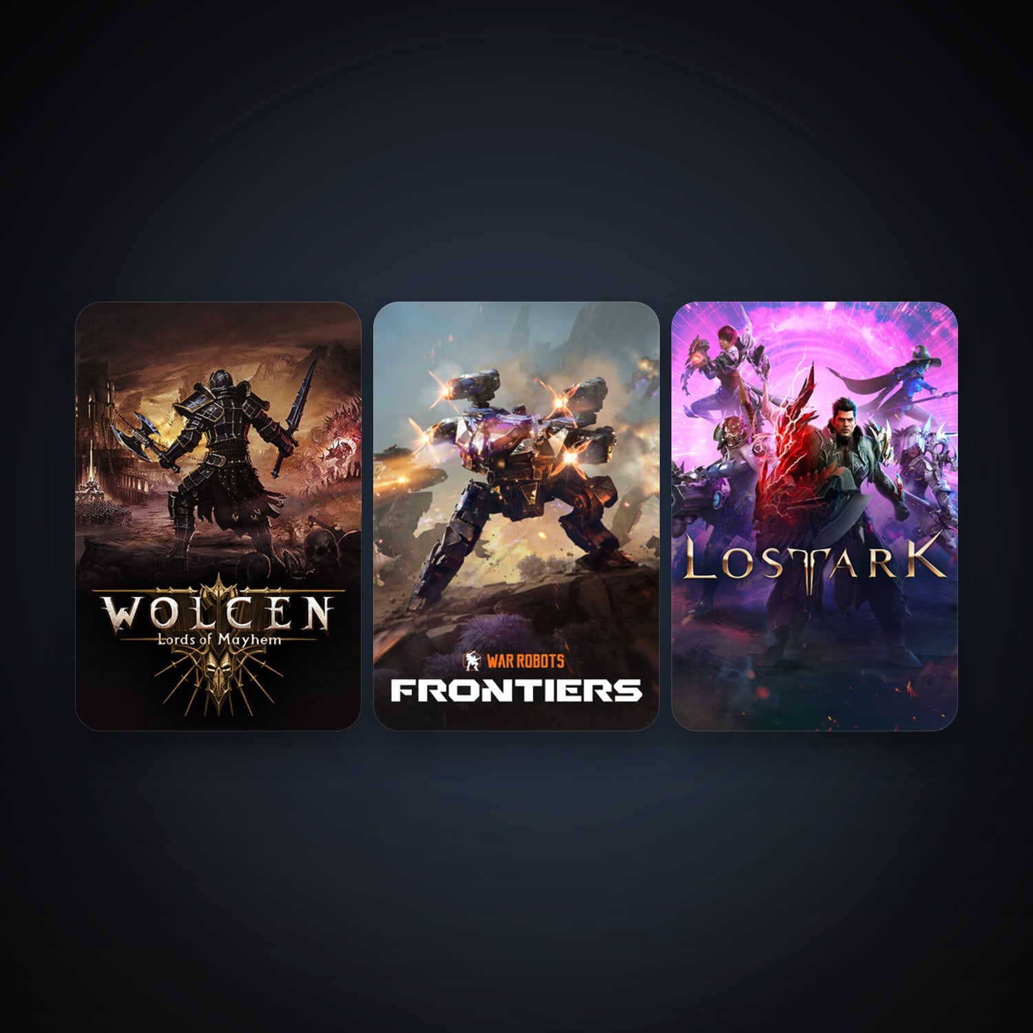 Wolcen: Lords of Mayhem + War Robots: Frontiers, 5 games, clean — HabibiAccounts