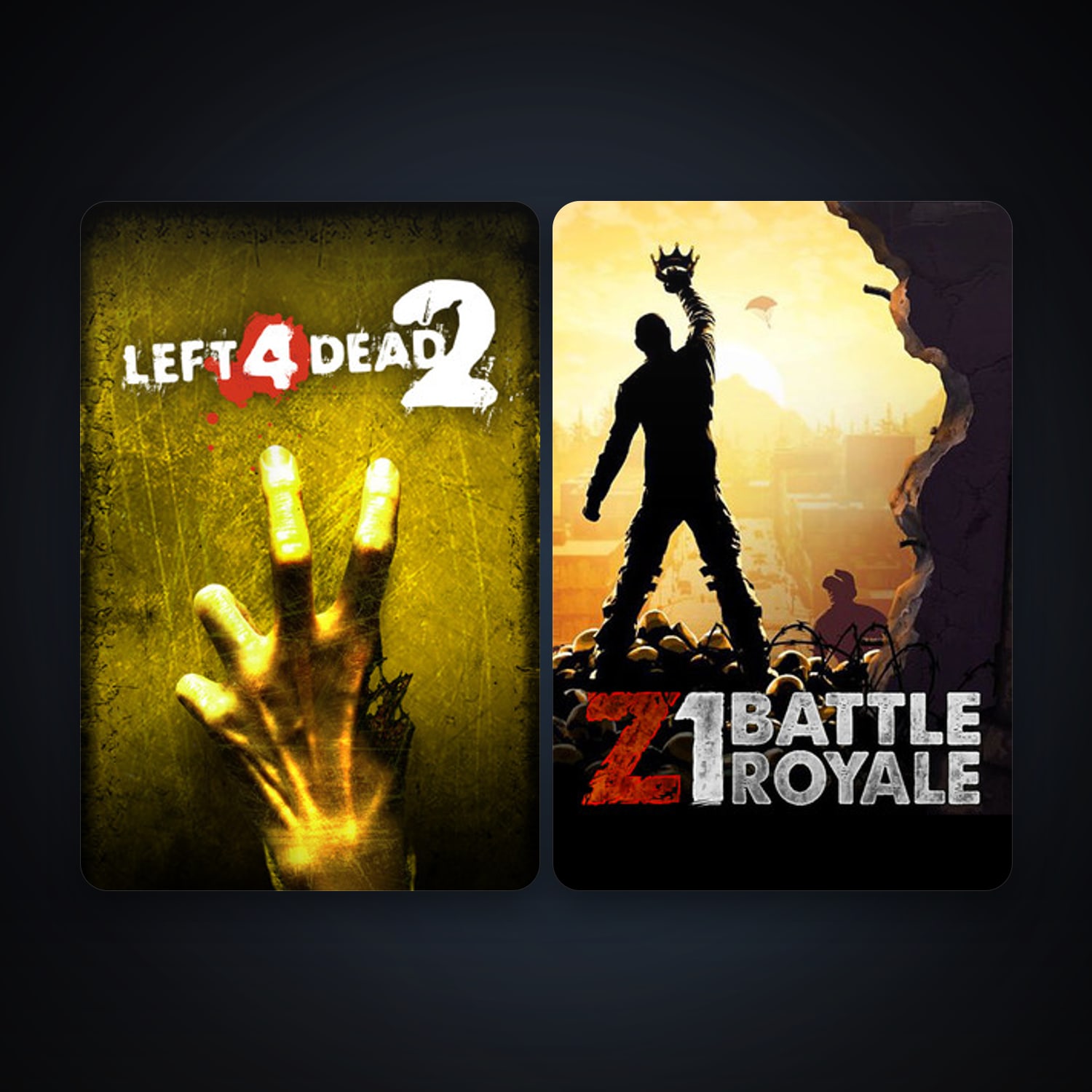 Left 4 Dead 2 + Z1 Battle Royale, 4 games, clean — HabibiAccounts