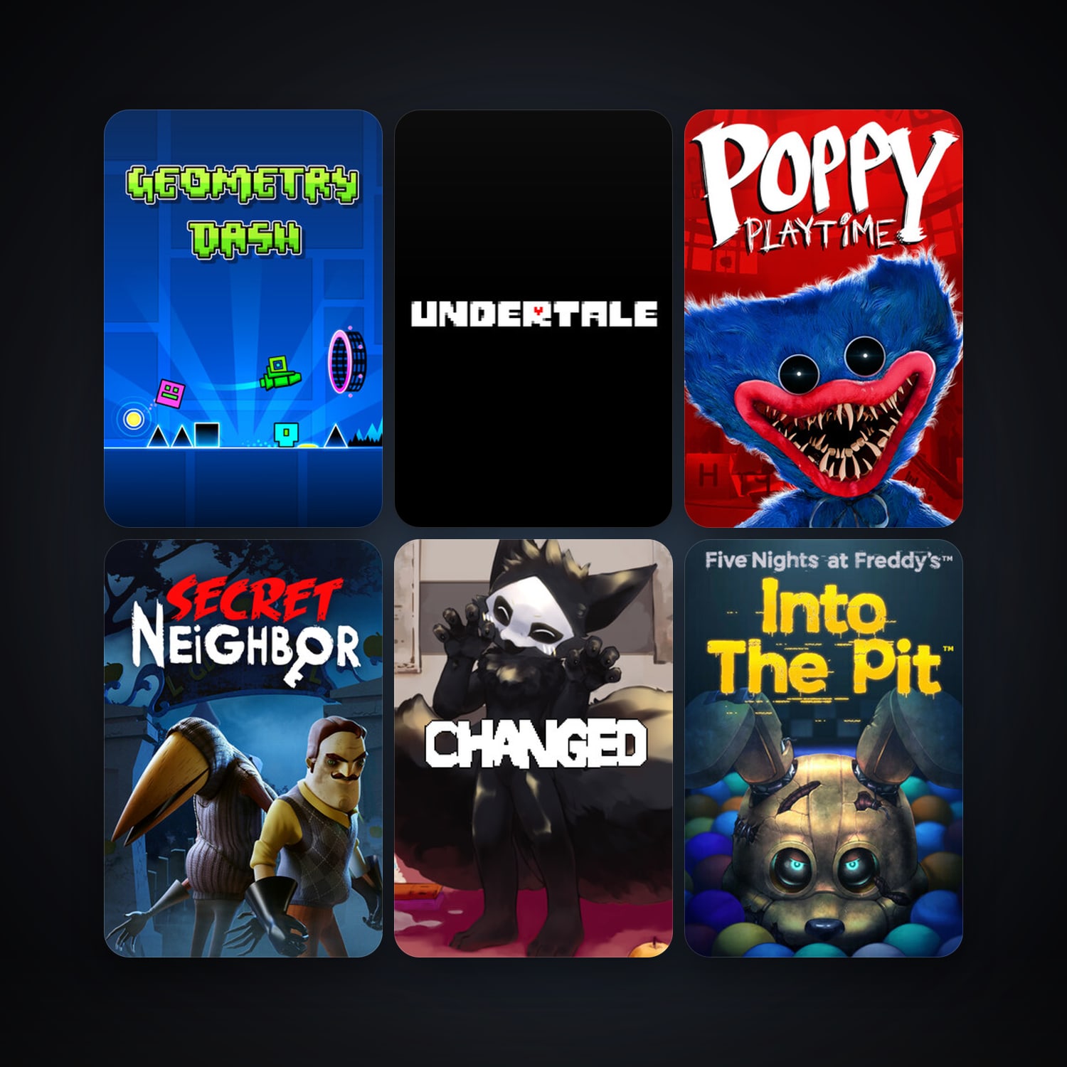 Geometry Dash + Undertale, 10 games, clean — HabibiAccounts