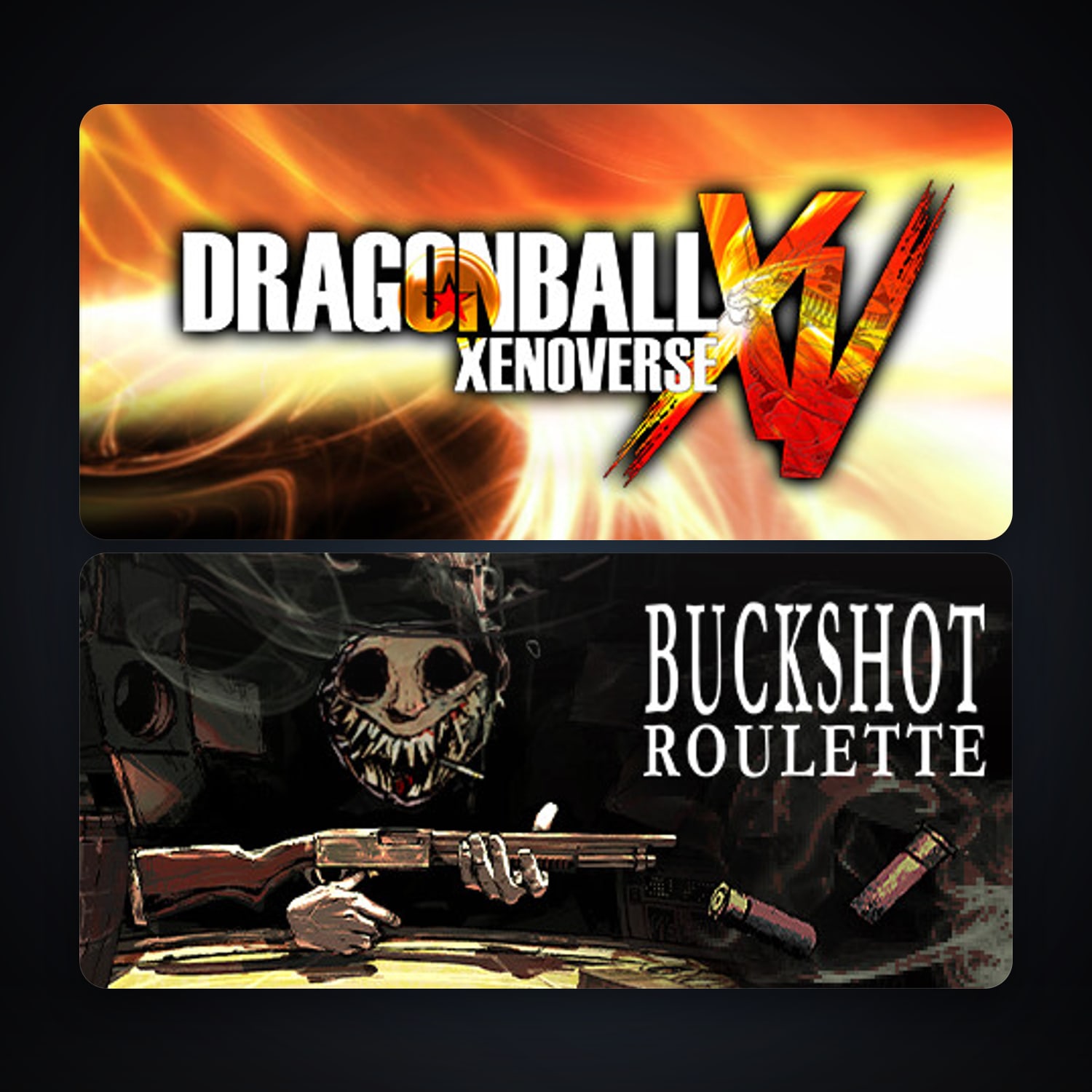 DRAGON BALL XENOVERSE + Buckshot Roulette, 6 games, clean — HabibiAccounts