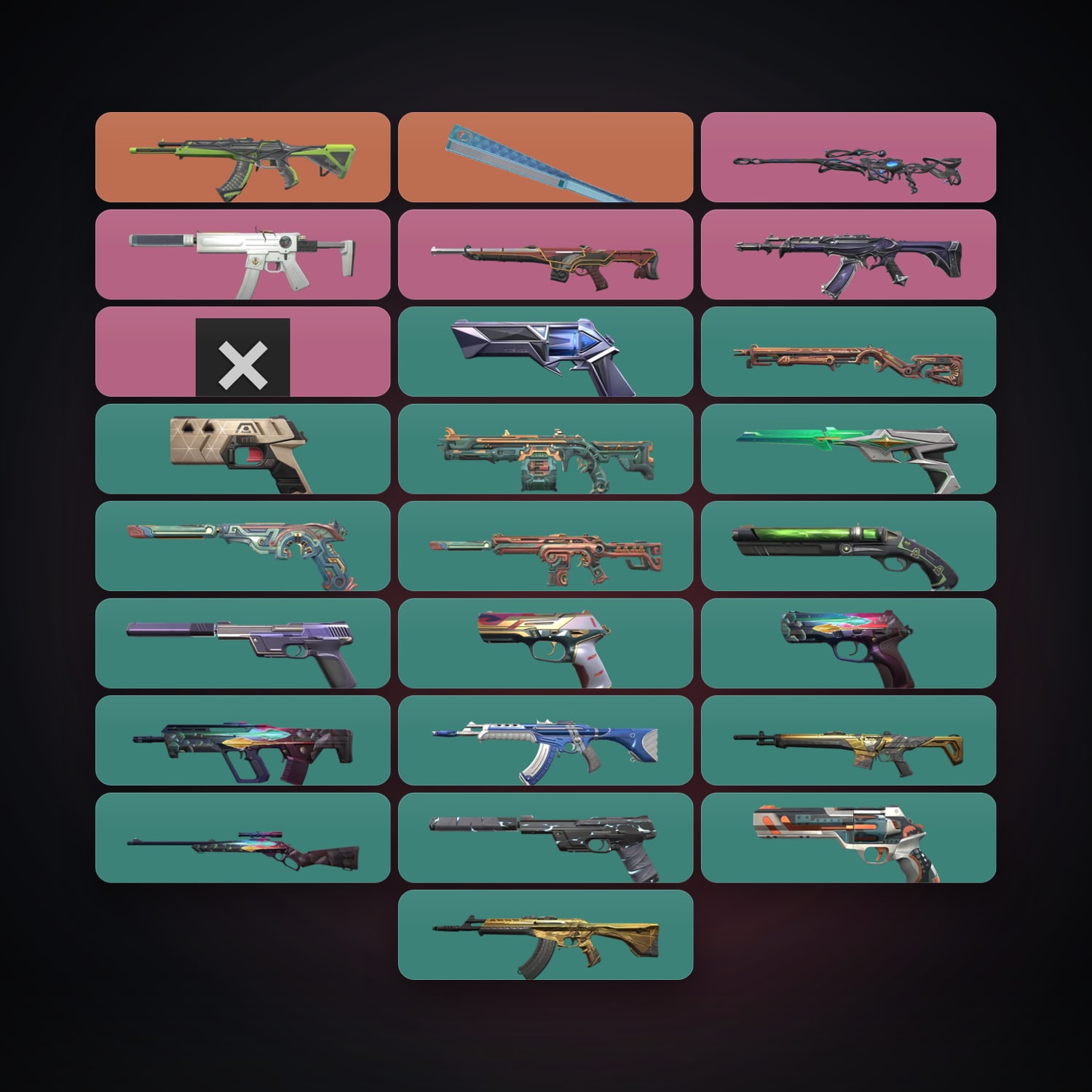 EU Silver 1 locker — 1 knives, 27 skins, lvl 135 — HabibiAccounts