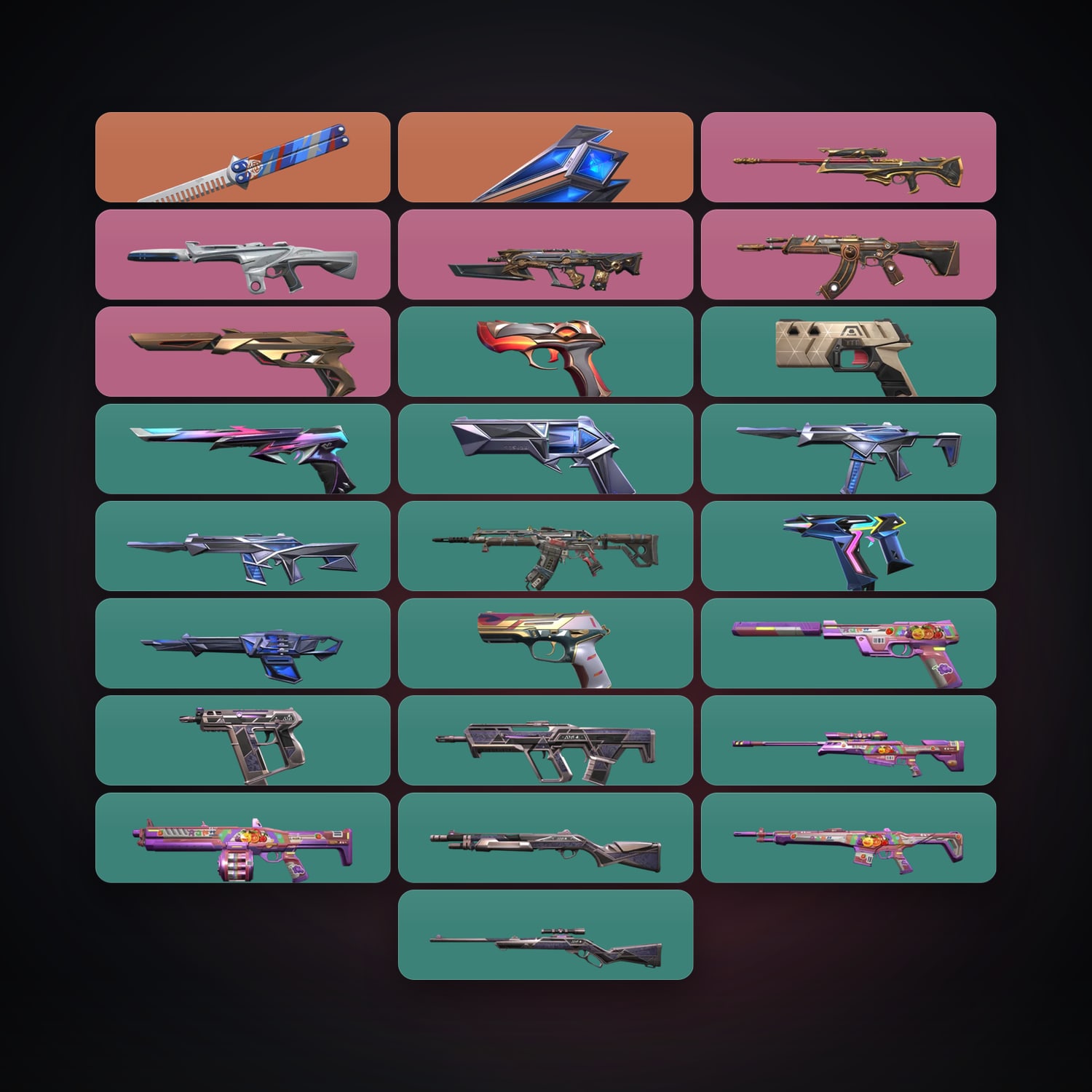 AP Silver 1 locker — 2 knives, 25 skins, lvl 84 — HabibiAccounts