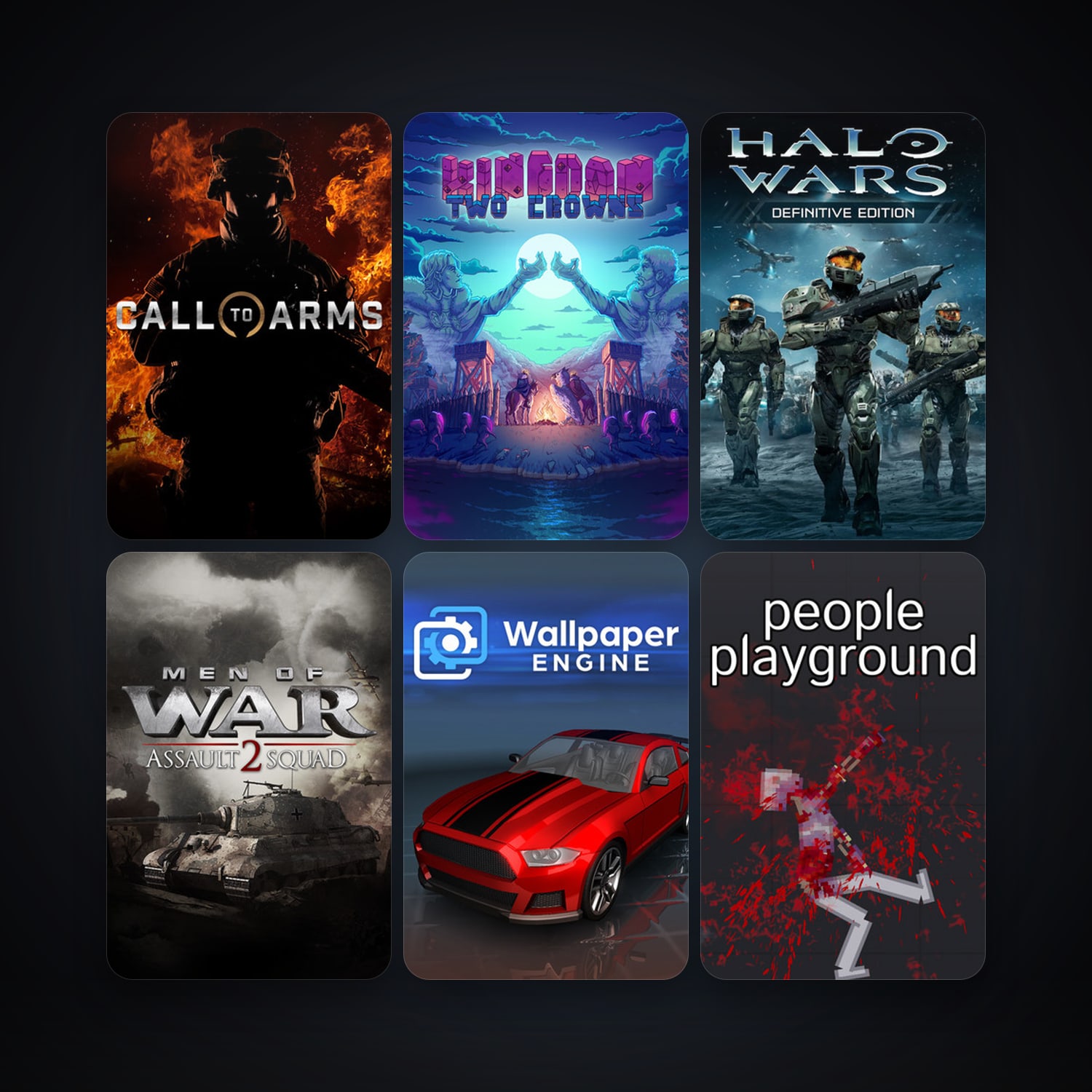 Men of War: Assault Squad 2 + Call to Arms, 17 games, clean — HabibiAccounts