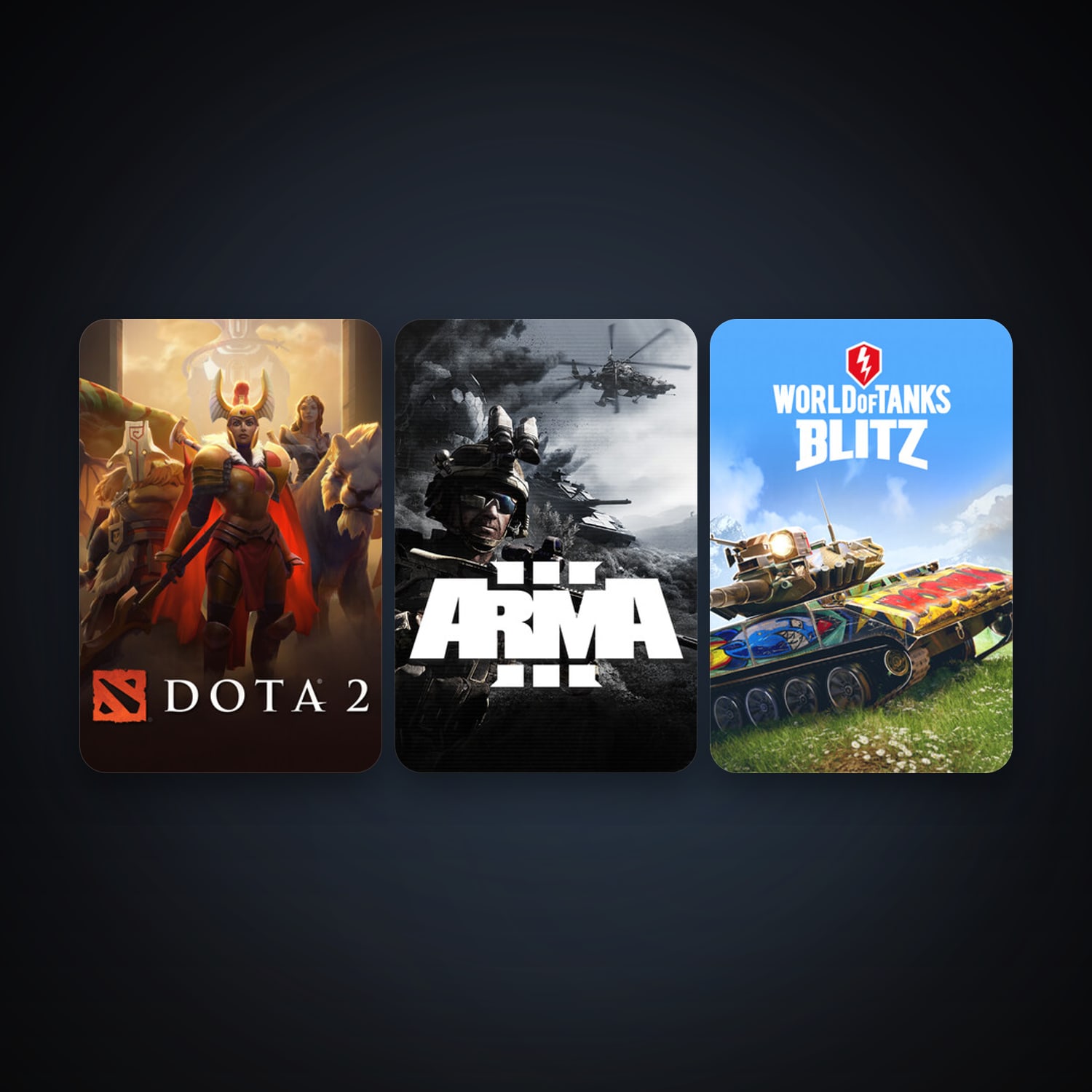 Dota 2 + Arma 3, 5 games, clean — HabibiAccounts