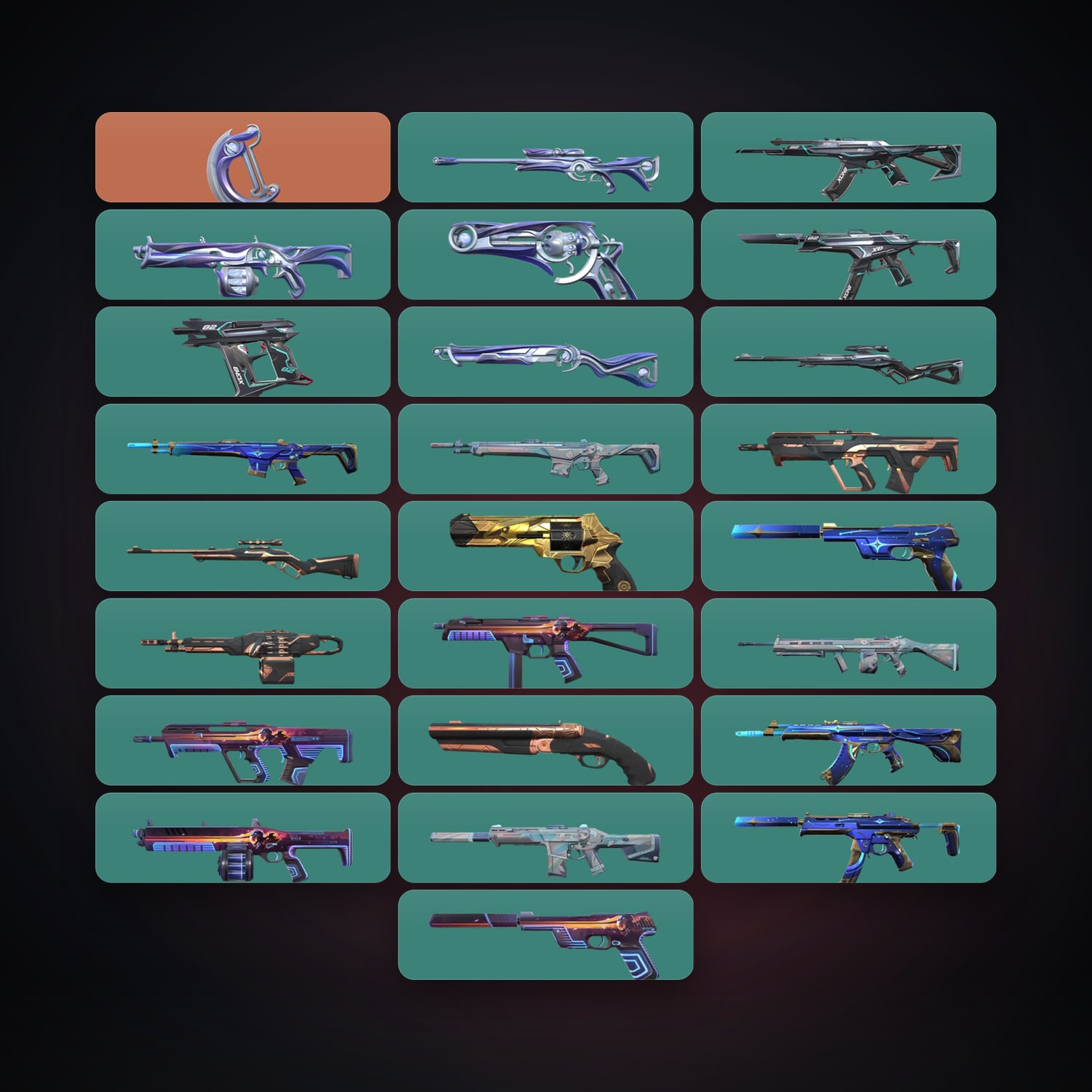 EU Bronze 2 locker — 1 knives, 25 skins, lvl 111 — HabibiAccounts