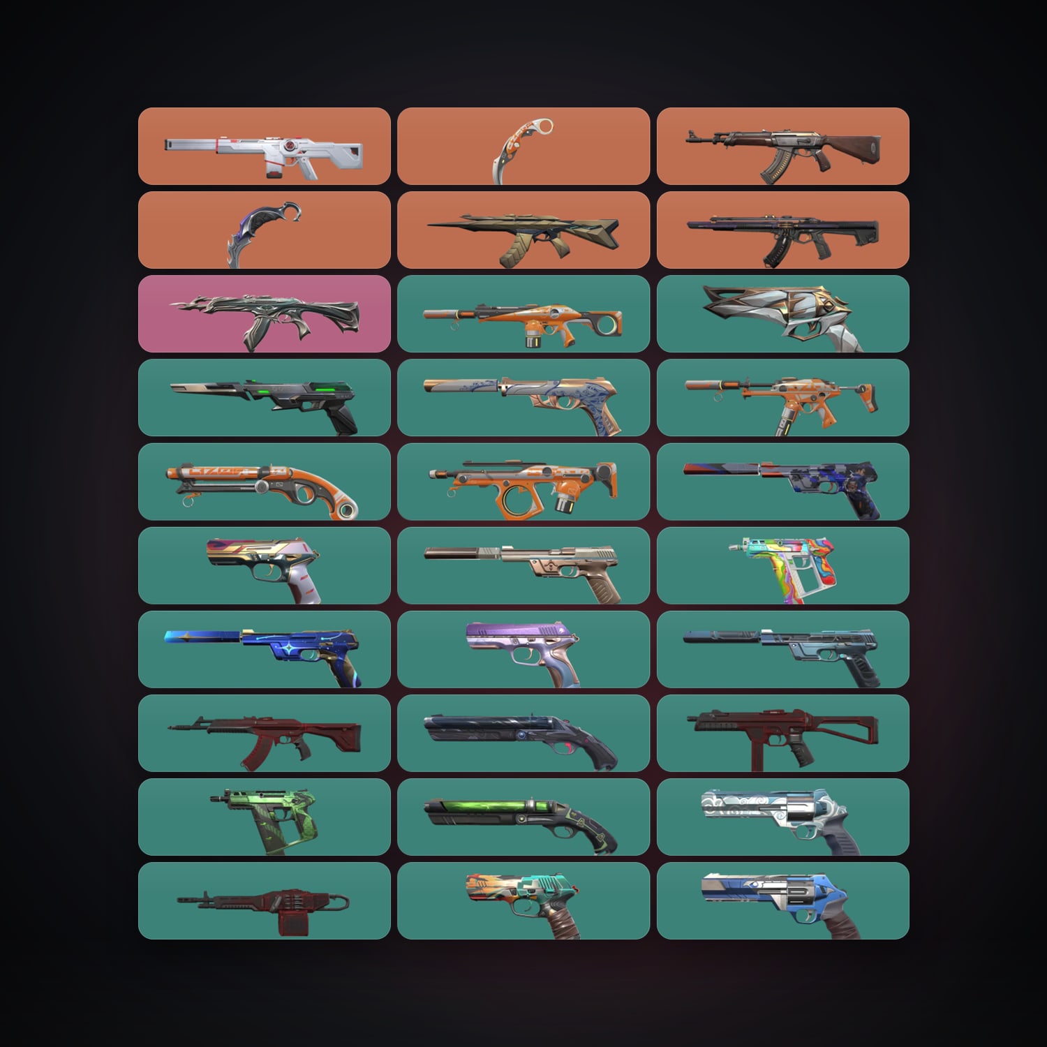AP Plat 2 locker — 2 knives, 41 skins, lvl 361 — HabibiAccounts