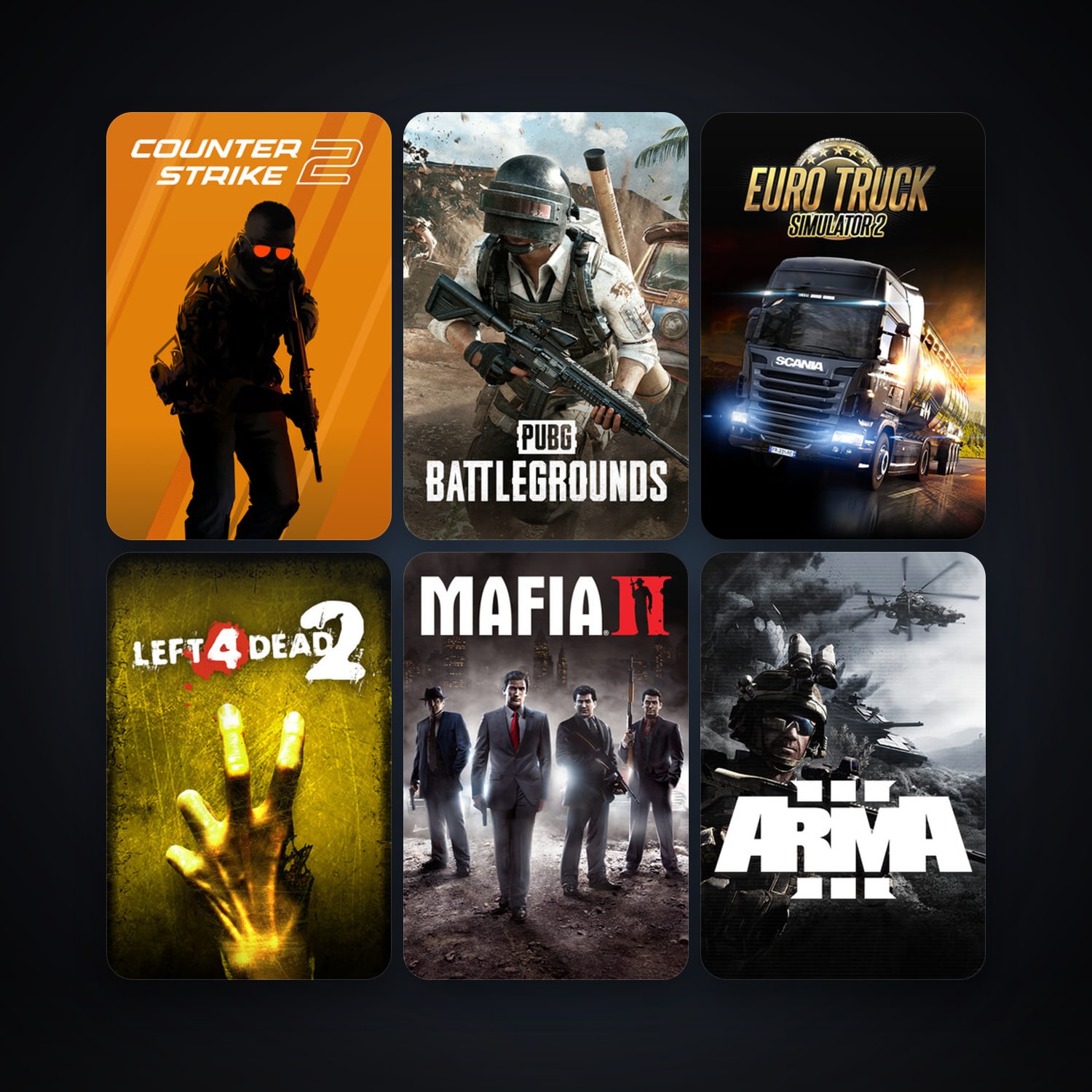 Left 4 Dead 2 + CS2 Prime, 27 games, Steam 15, clean — HabibiAccounts